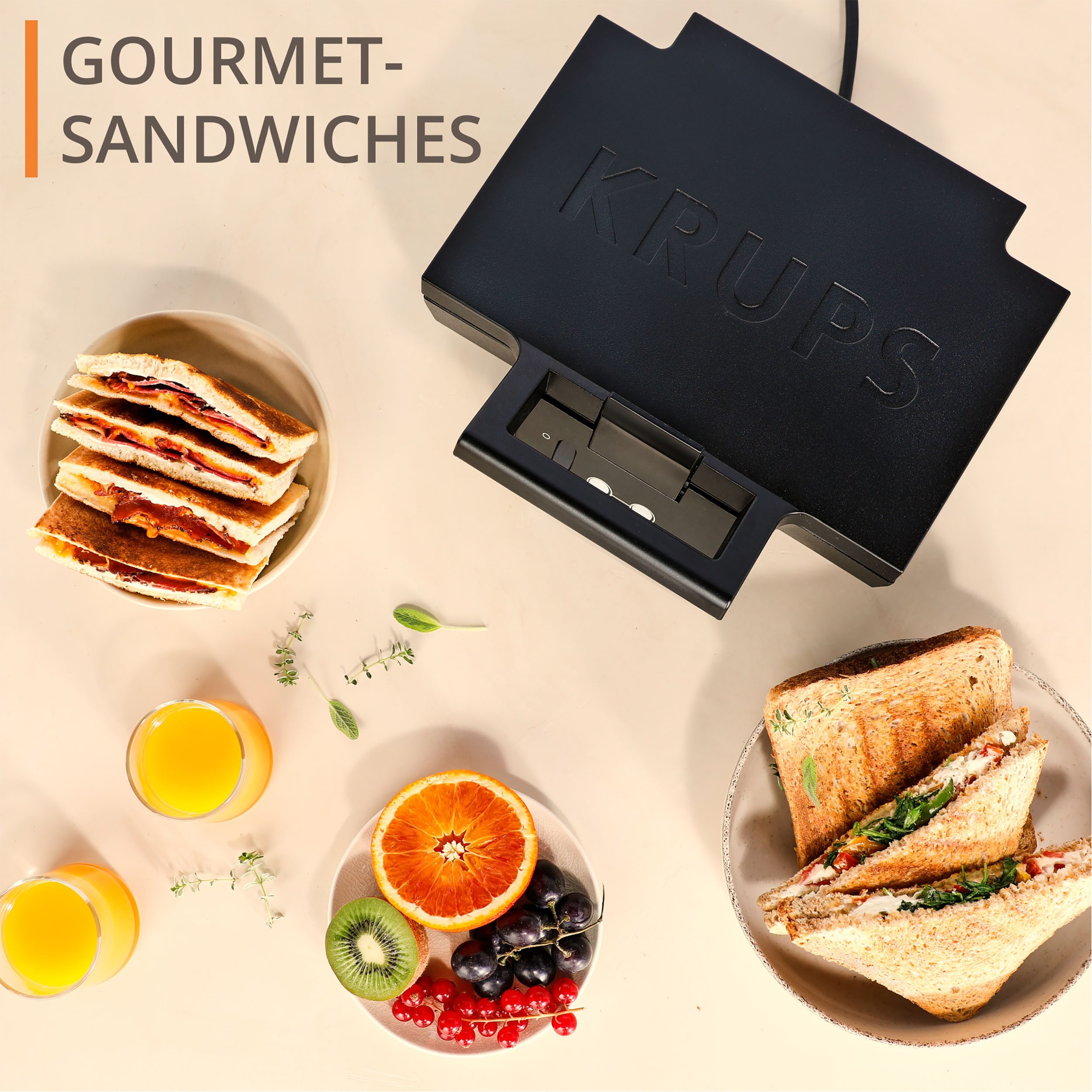 Krups Sandwichmaker FDK462 Iconic Muschelform