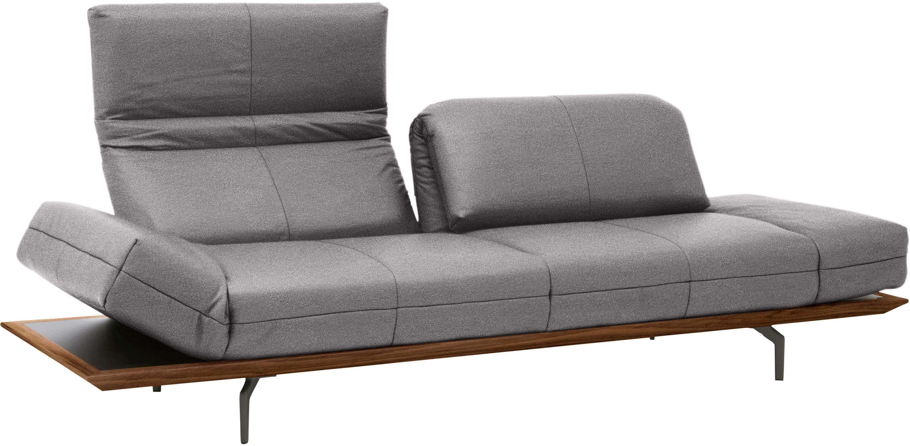 Creation BY ROLF BENZ 3-zitsbank CR.420, design bank, loungesofa in 2 kwaliteiten, houten frame in eiken natuur of noten, breedte 232 cm