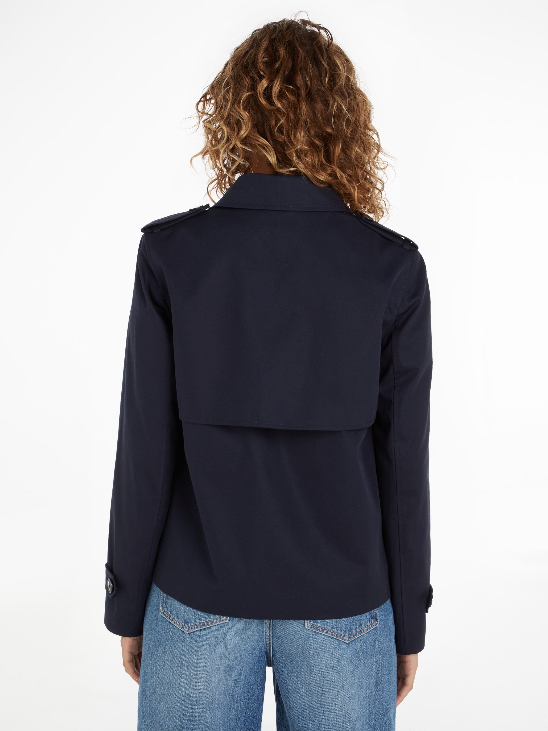 Tommy Hilfiger Kort jack COTTON SB SHORT TRENCH met typische trenchdetails