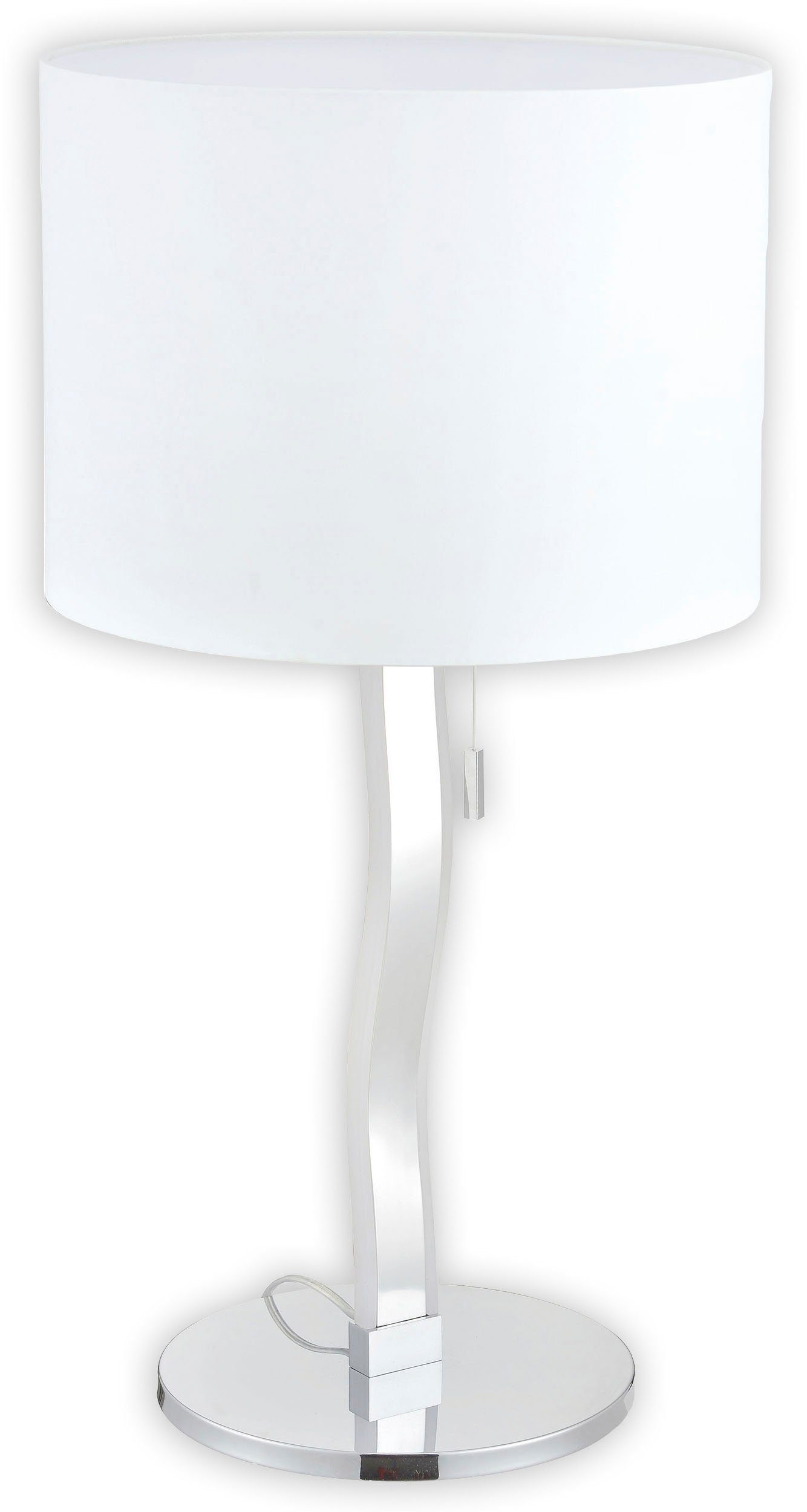 näve Led-tafellamp AURELIA excl. 1x e27 max. 60w, incl. led, hoogte 68 cm, kap wit d: 35 cm (1 stuk)