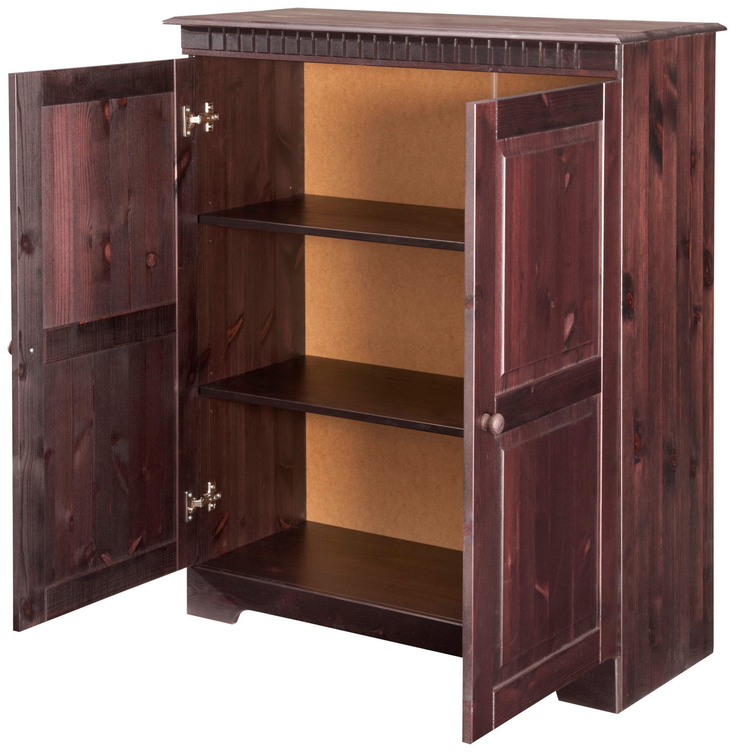 Home affaire Kast Cubrix van mooi massief grenenhout, hoogte 100 cm