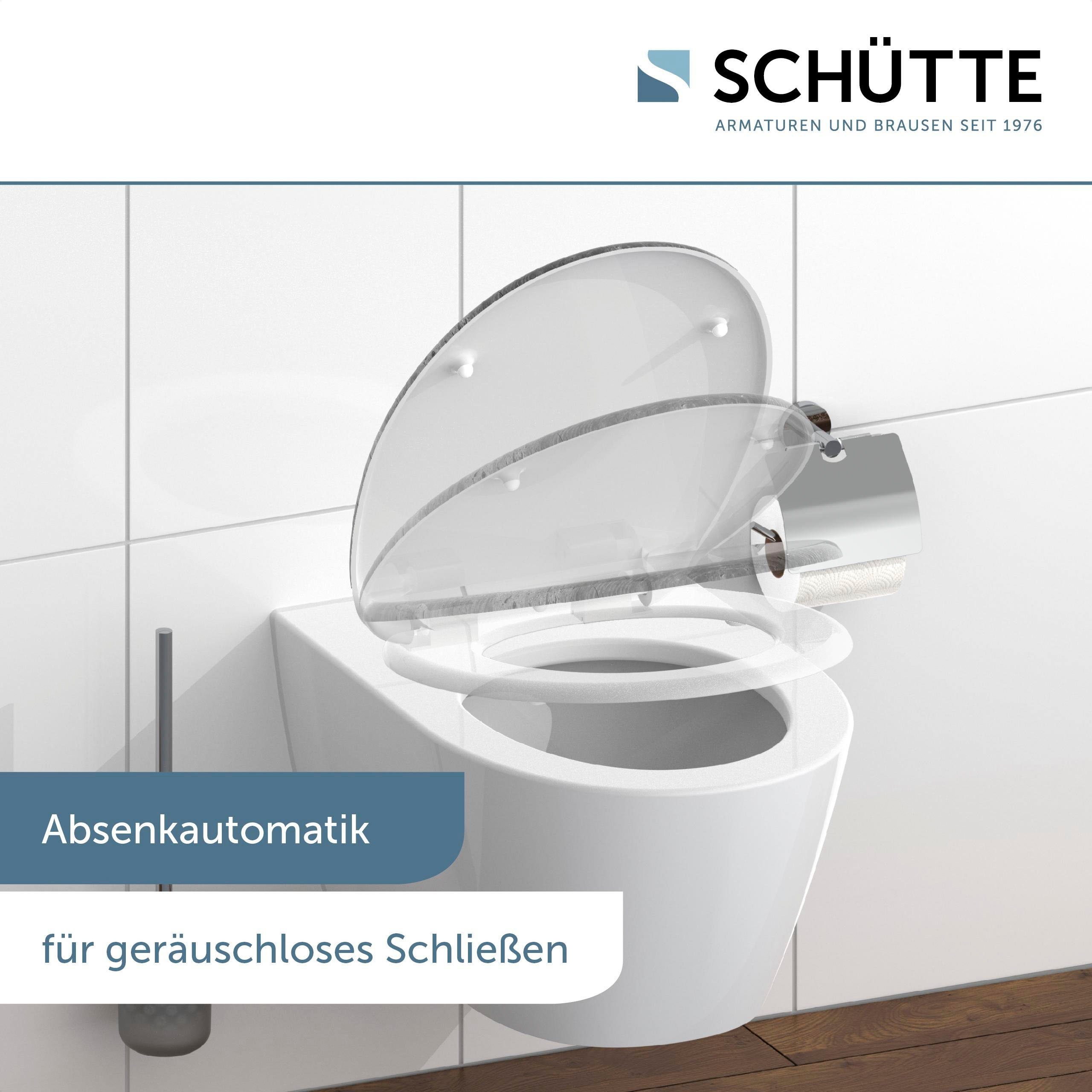 Schütte Toiletzitting Industrial grey Duroplast, met soft-closemechanisme