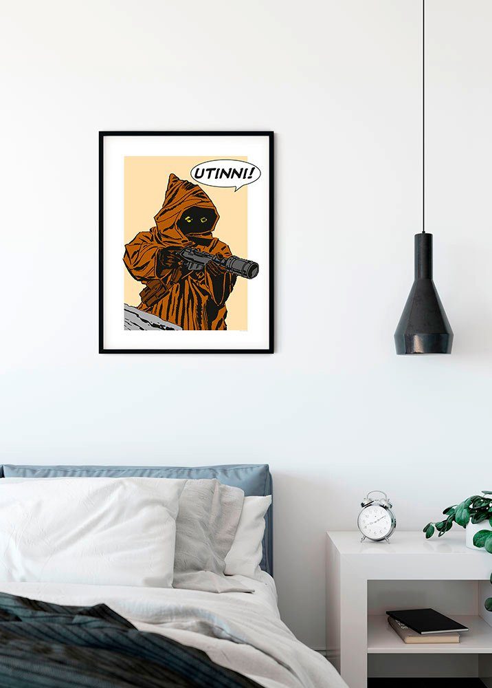 Komar Wanddecoratie Star Wars Classic stripverhaal aandeel Java Wanddecoratie voor de kinderkamer - zonder lijst (1 stuk)