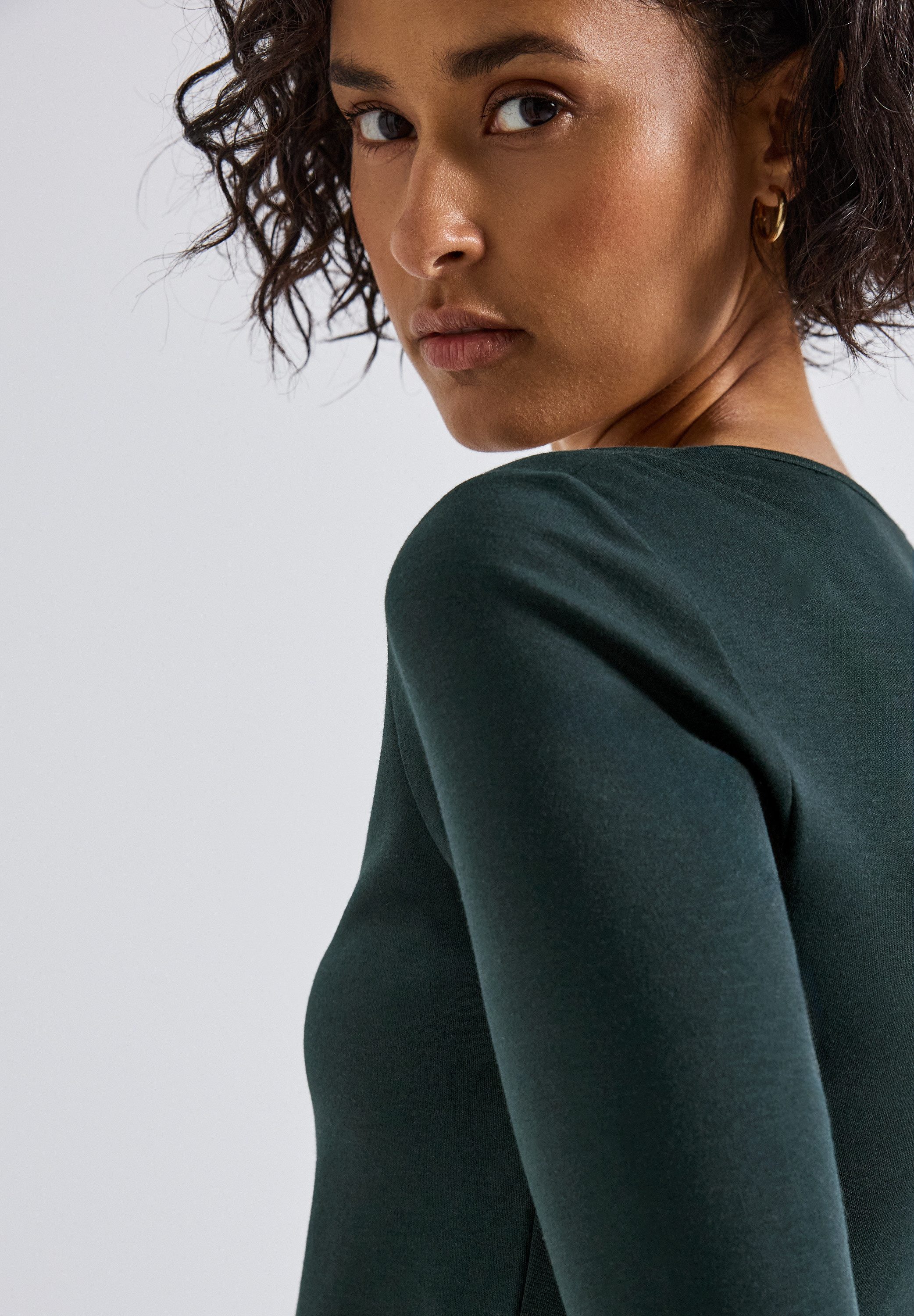 STREET ONE Shirt met ronde hals Style Pania met een ronde hals