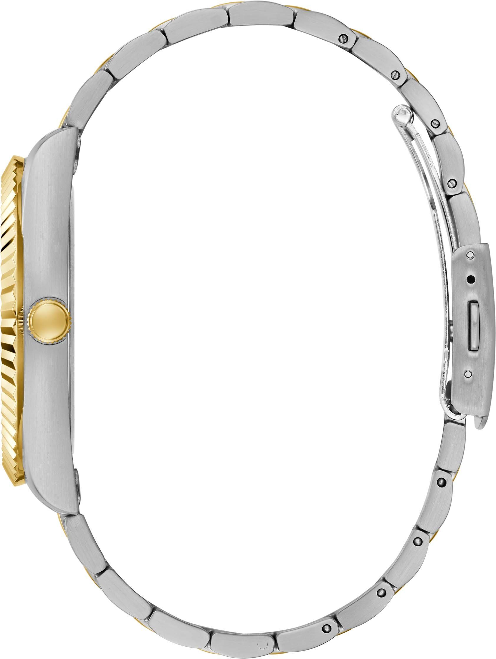 Guess Kwartshorloge CONNOISSEUR Armbandhorloge, herenhorloge, datum, weekdag, roestvrijstalen band