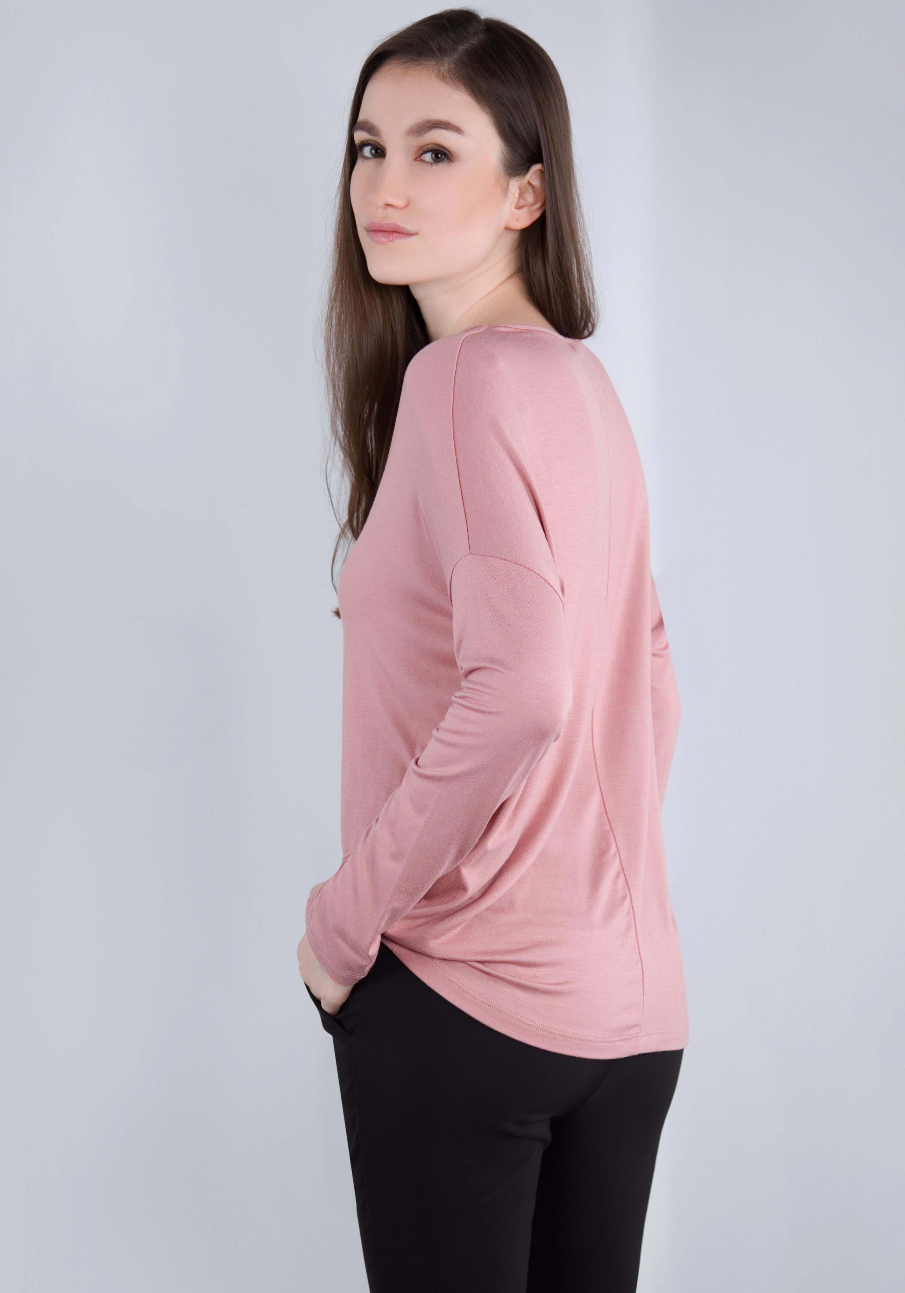 IMPERIAL Shirt met lange mouwen in casual "o-shape" vorm