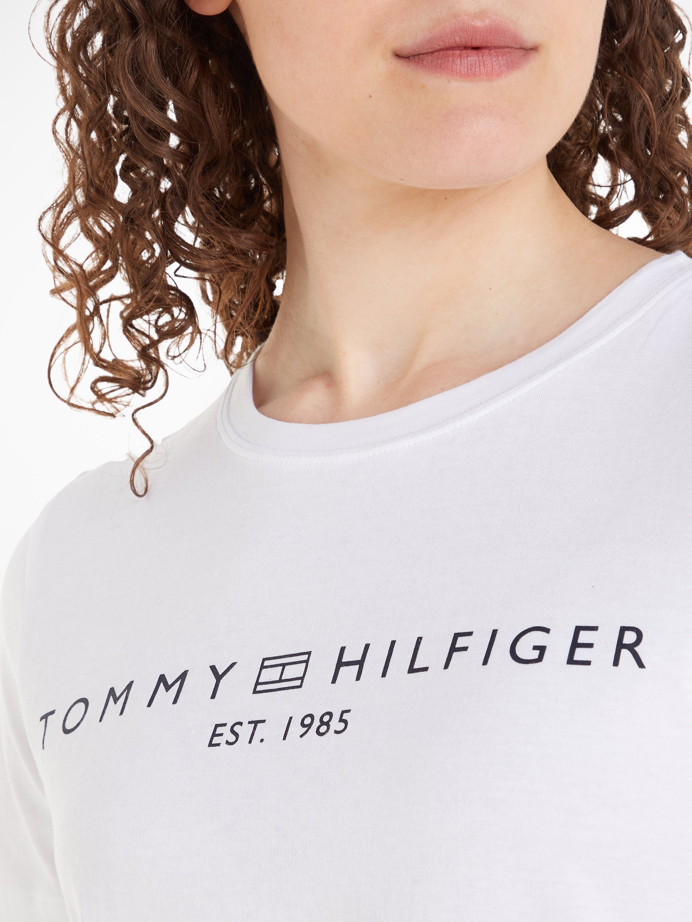 Tommy Hilfiger T-shirt REG CORP LOGO C-NK met logo en borduursel