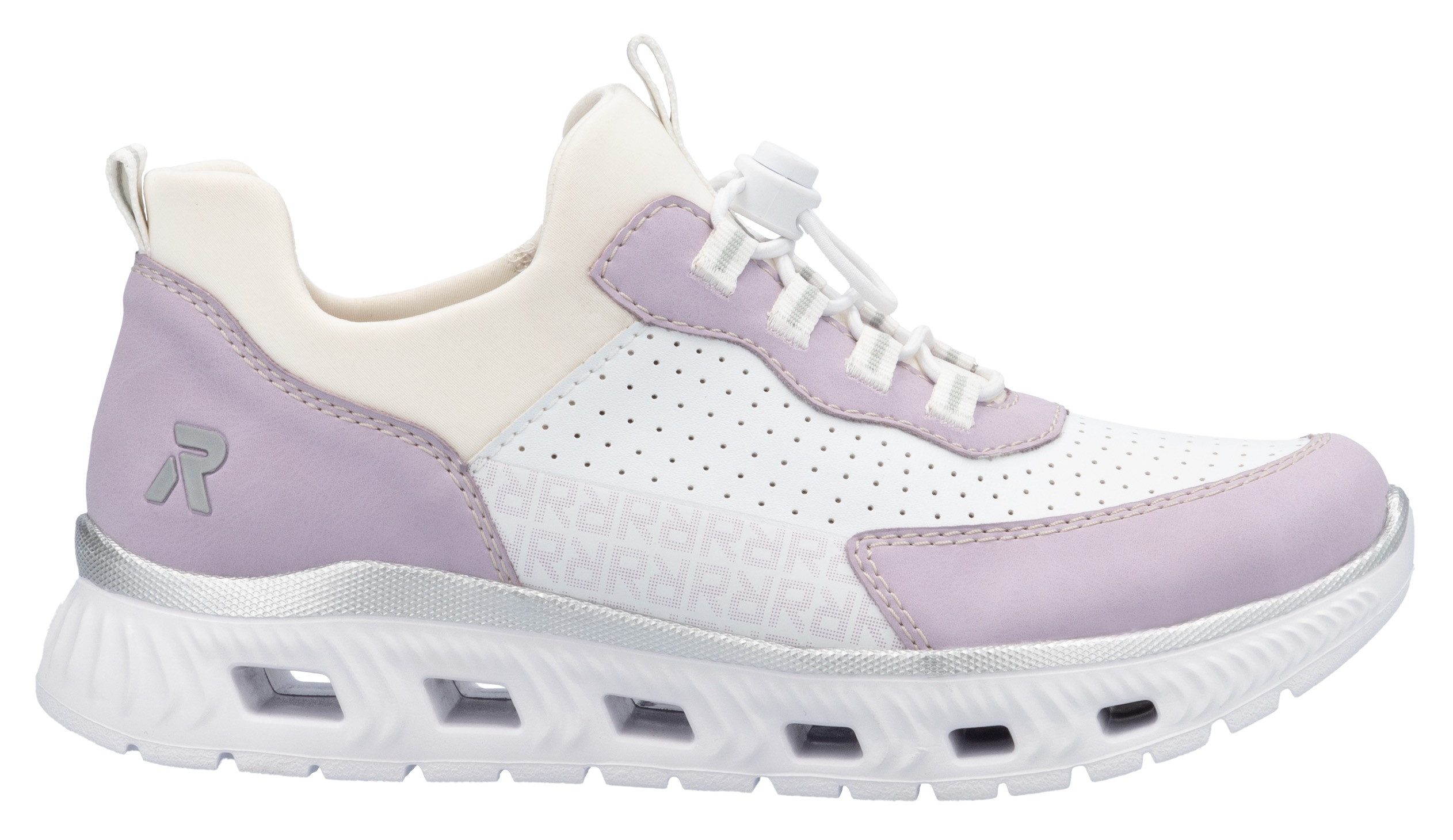 RIEKER Sport Slip-on sneakers Vegan , slippers, lage schoen, vrijetijdssneaker met memosoft-uitrusting