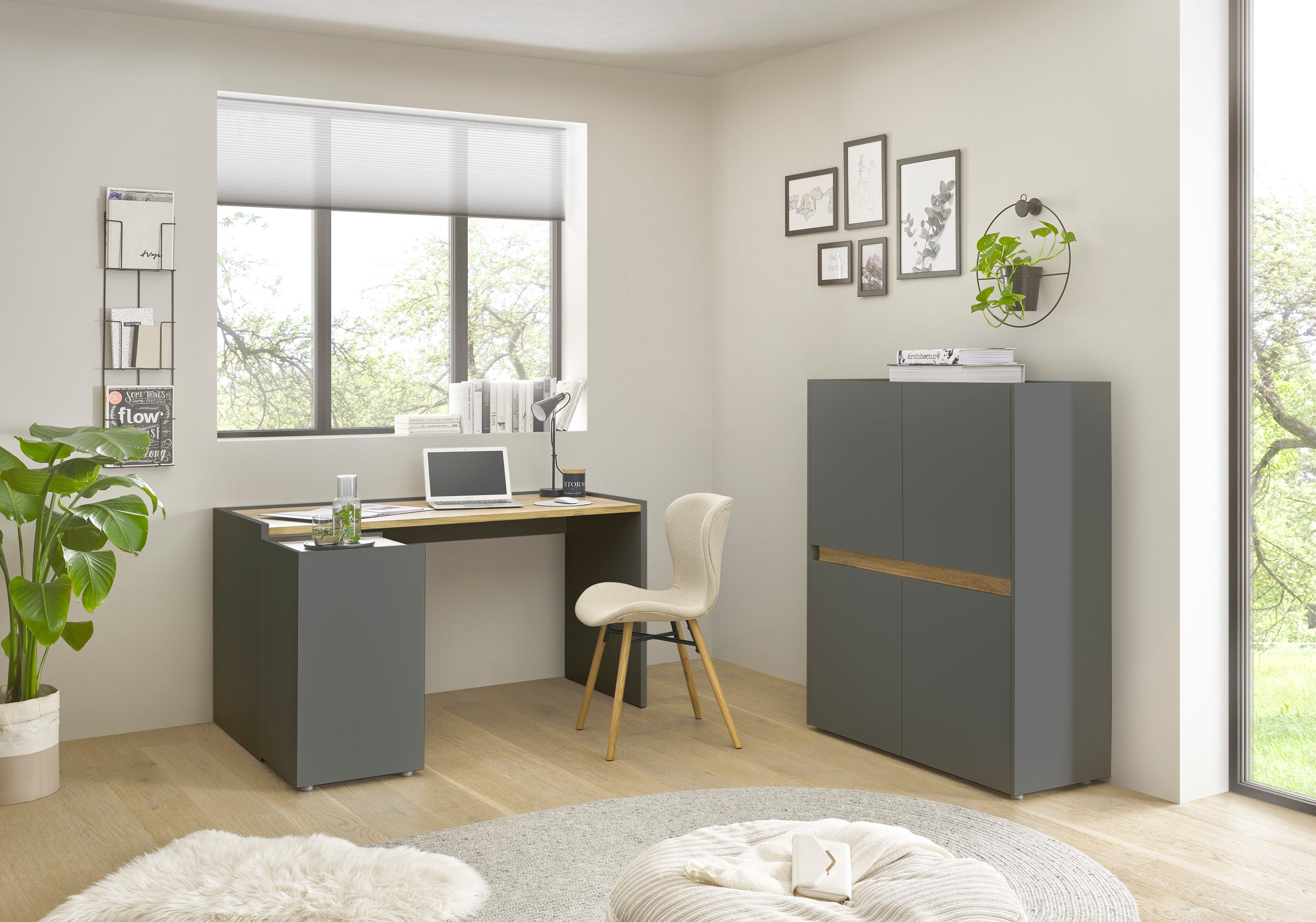 INOSIGN Set kantoormeubelen City/Giron (set, 3-delig) kantoorsets grijs