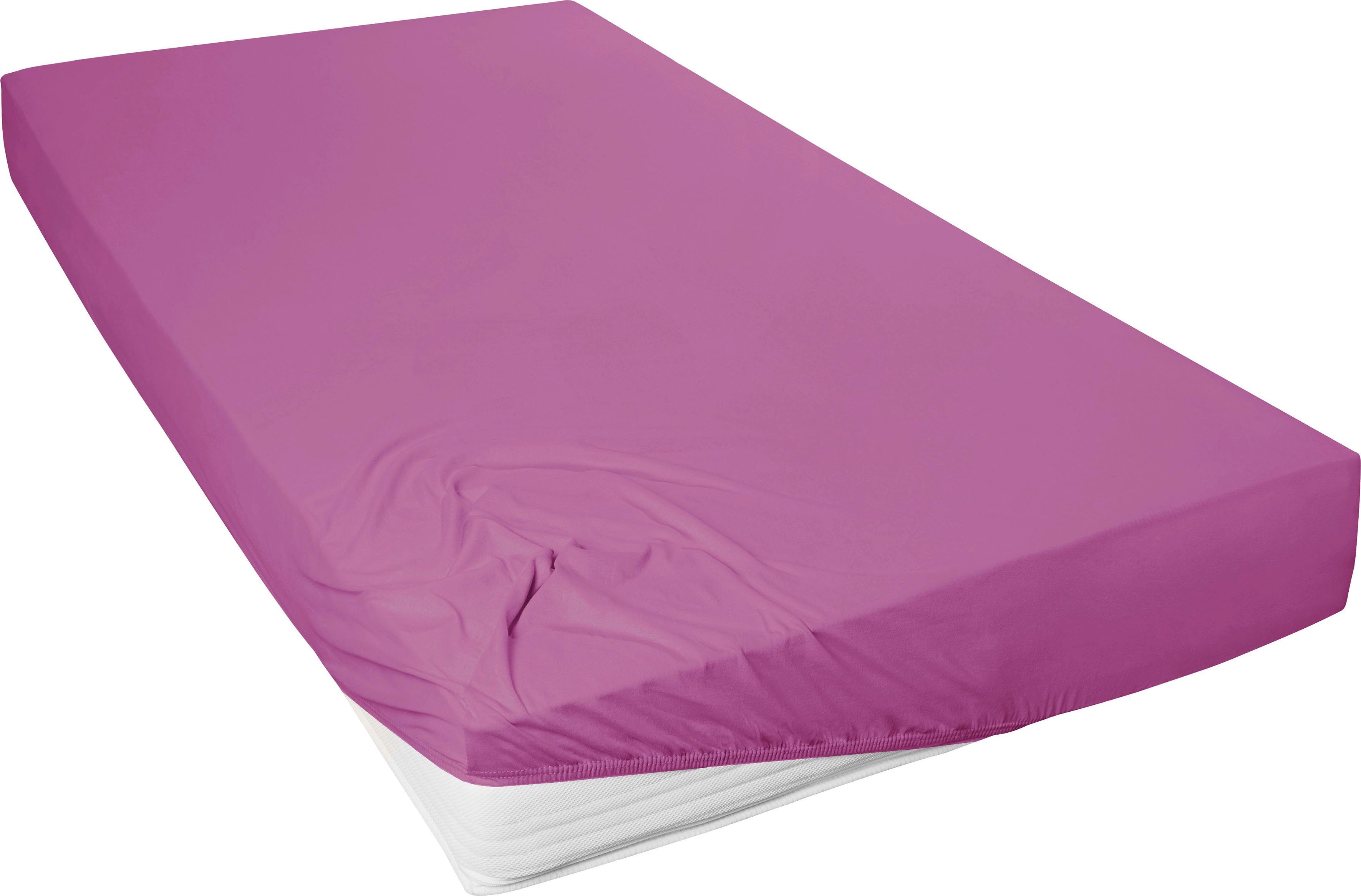 Primera Hoeslaken Mako-fijnjersey hoeslaken Geschikt voor standaardmatrassen tot 22 cm, 100% katoen (1 stuk) hoeslakens maat 140-160 cm x 200 cm