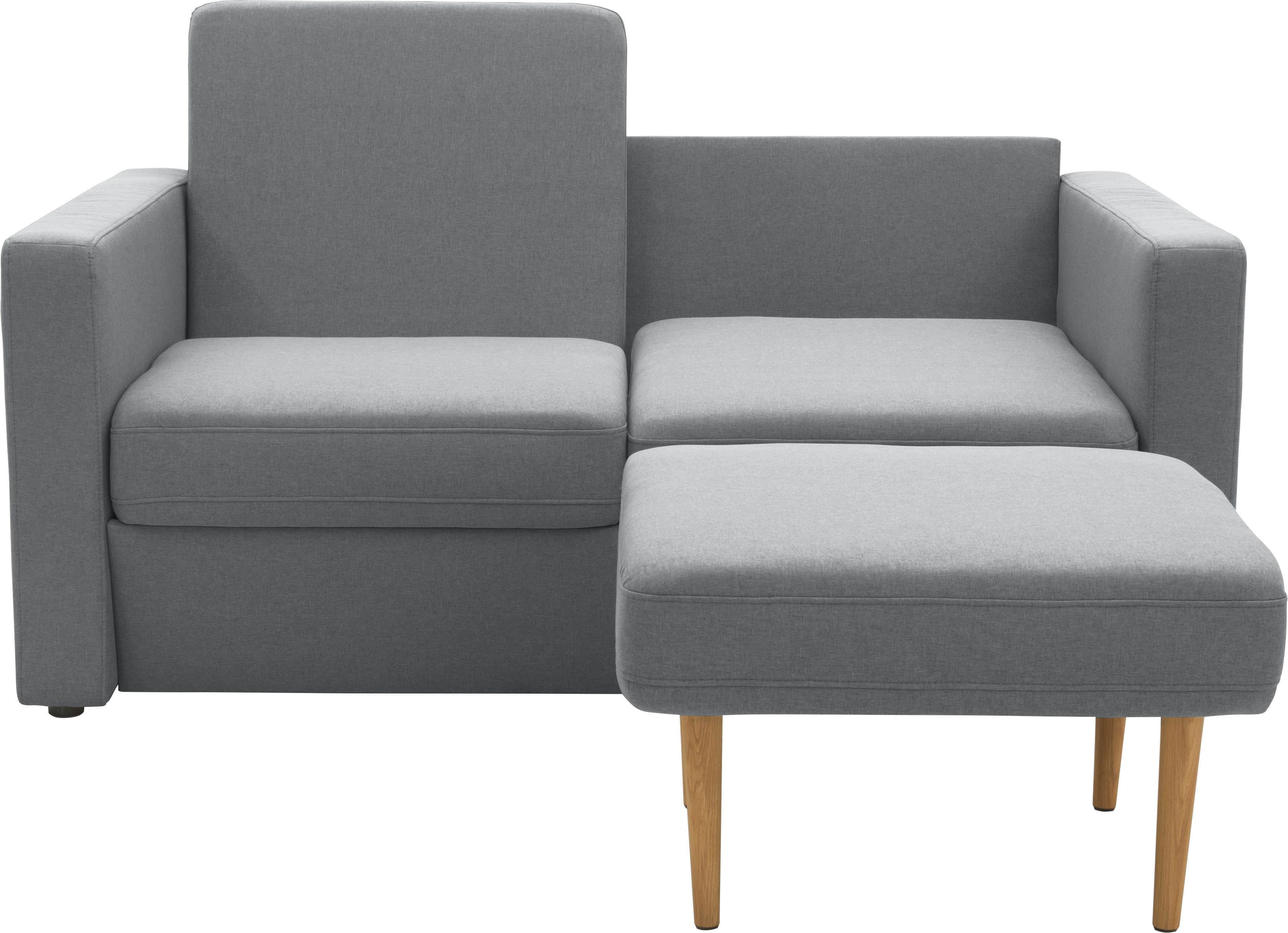 DOMO collection 2-zitsbank Slunce, buitenruimtewonder 2-zits inclusief 2 hockers, geschikt voor buiten