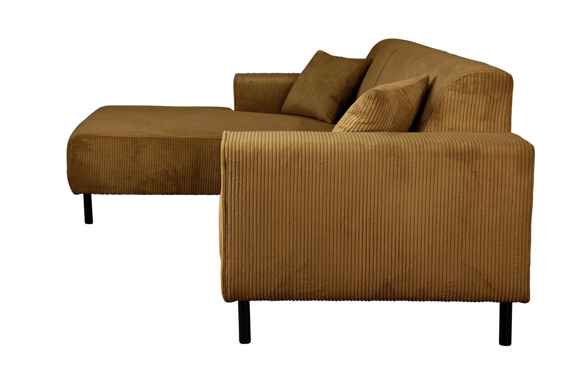 Home affaire Hoekbank ARROS L-vorm met golfondersteuning, afmetingen B/D/H: 235/163/81 cm incl. sierkussens, met recamiere rechts/links bestelbaar, ook in cord