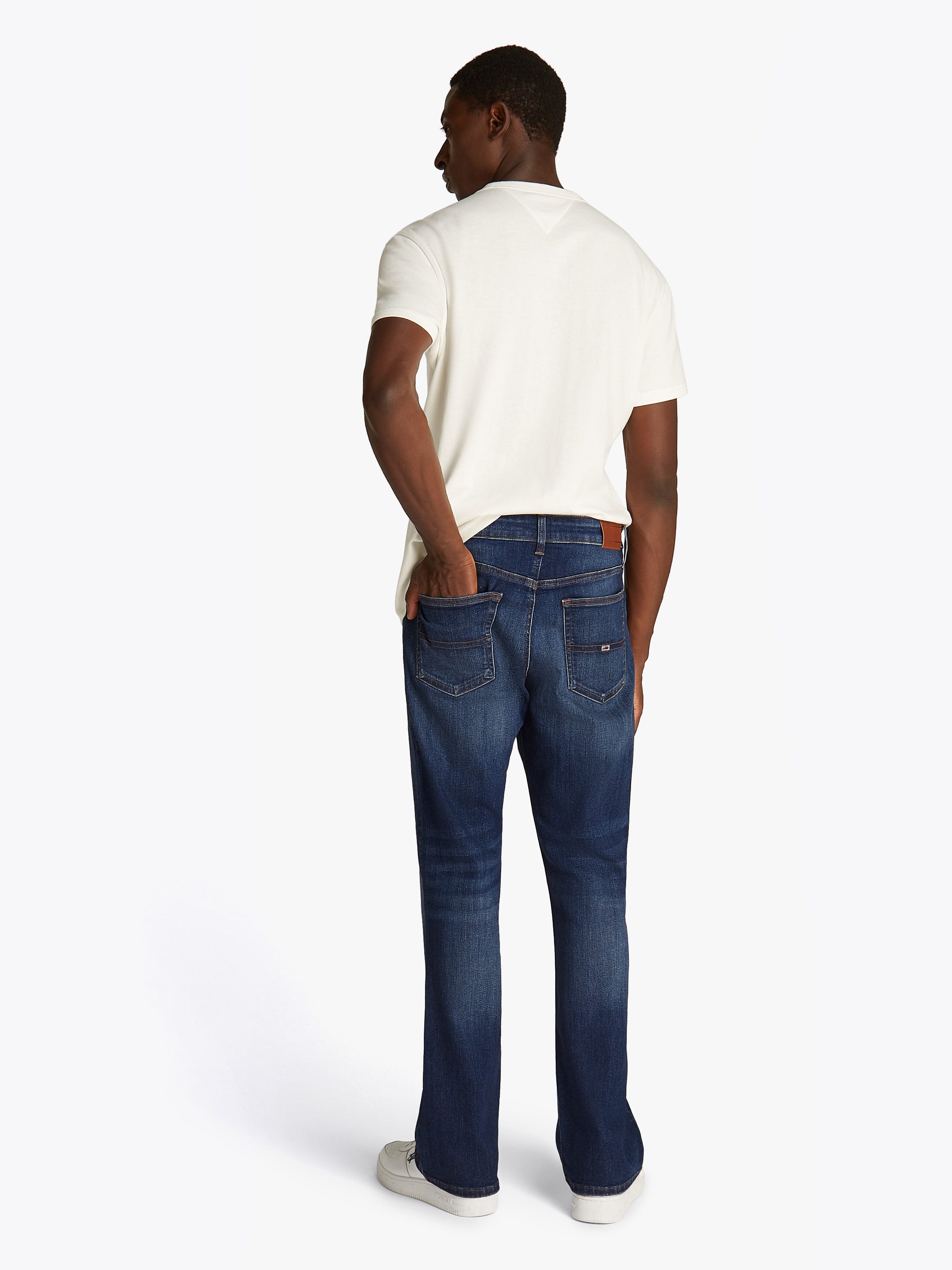 TOMMY JEANS Bootcut jeans in blauwe wassing