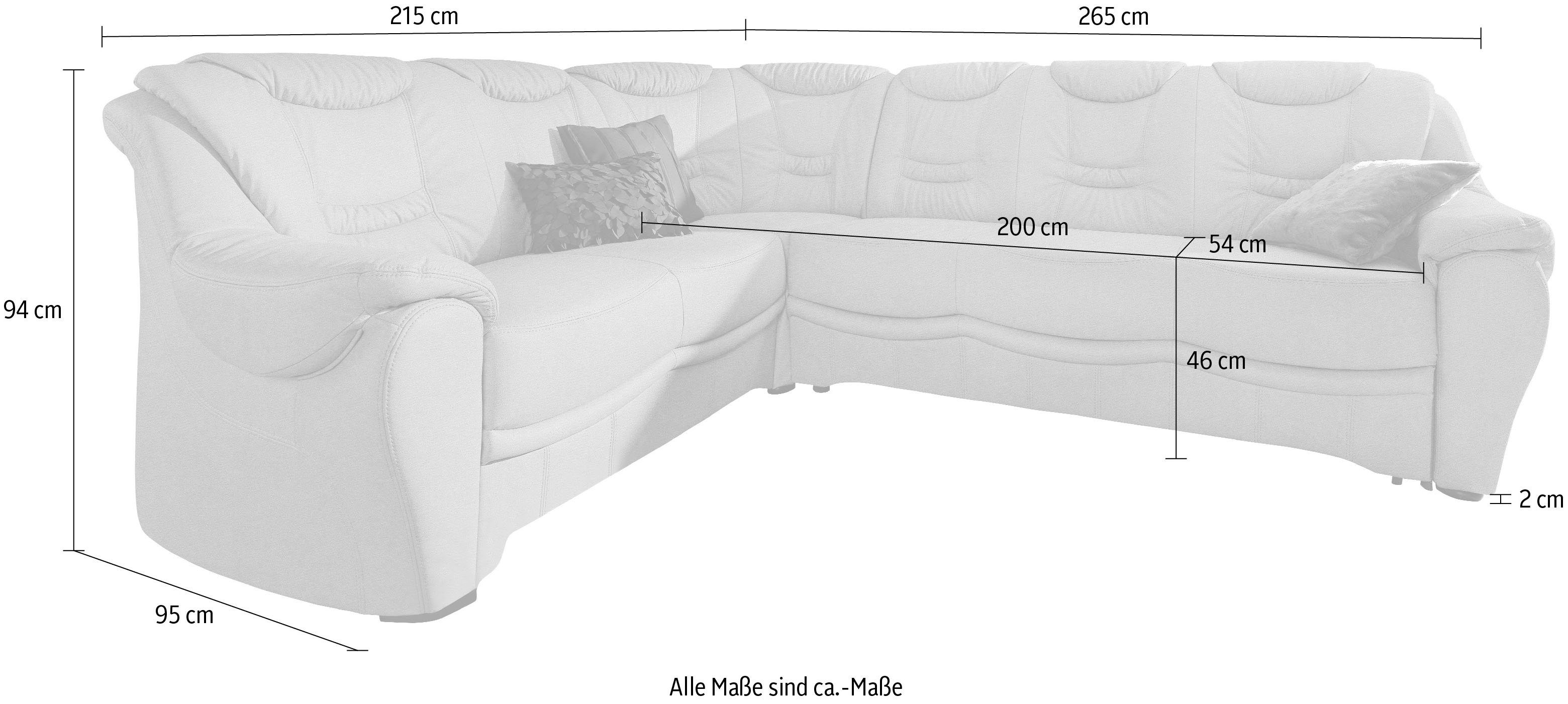 sit&more Hoekbank Benson L-vorm optioneel met slaapfunctie