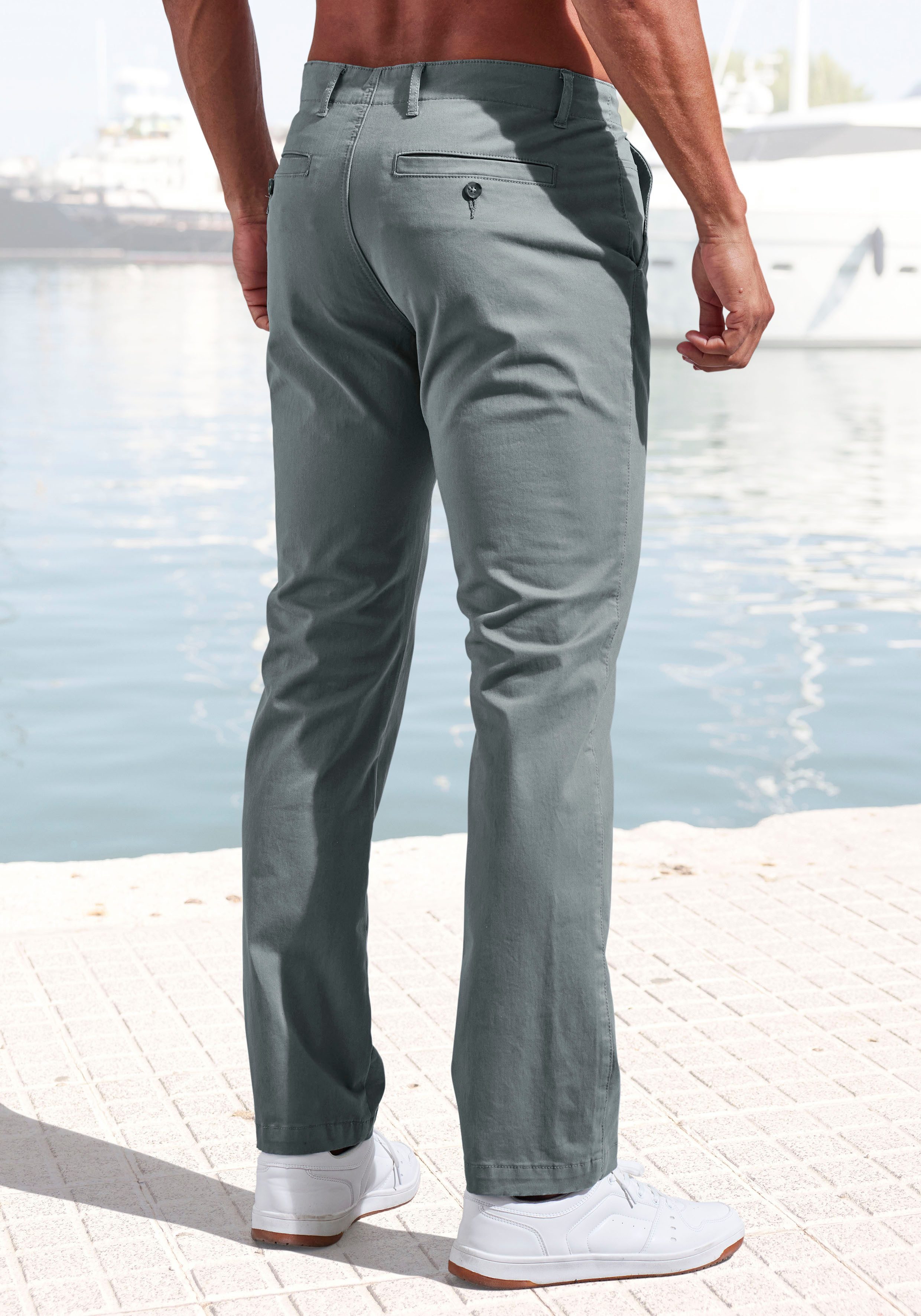 John Devin Chino Regular fit elastische katoenkwaliteit