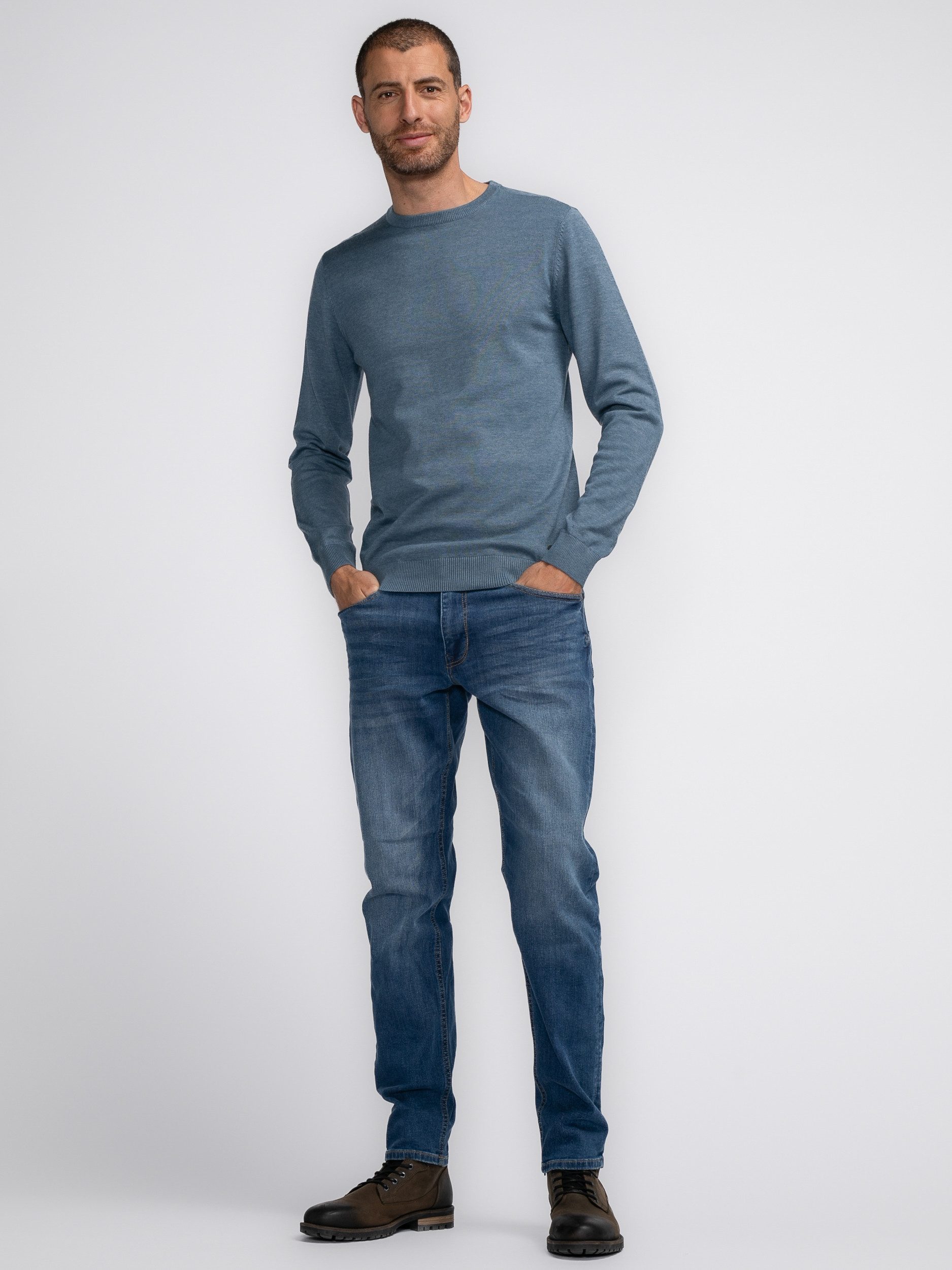 Petrol Industries Trui met ronde hals Men Knitwear Round Neck Basic