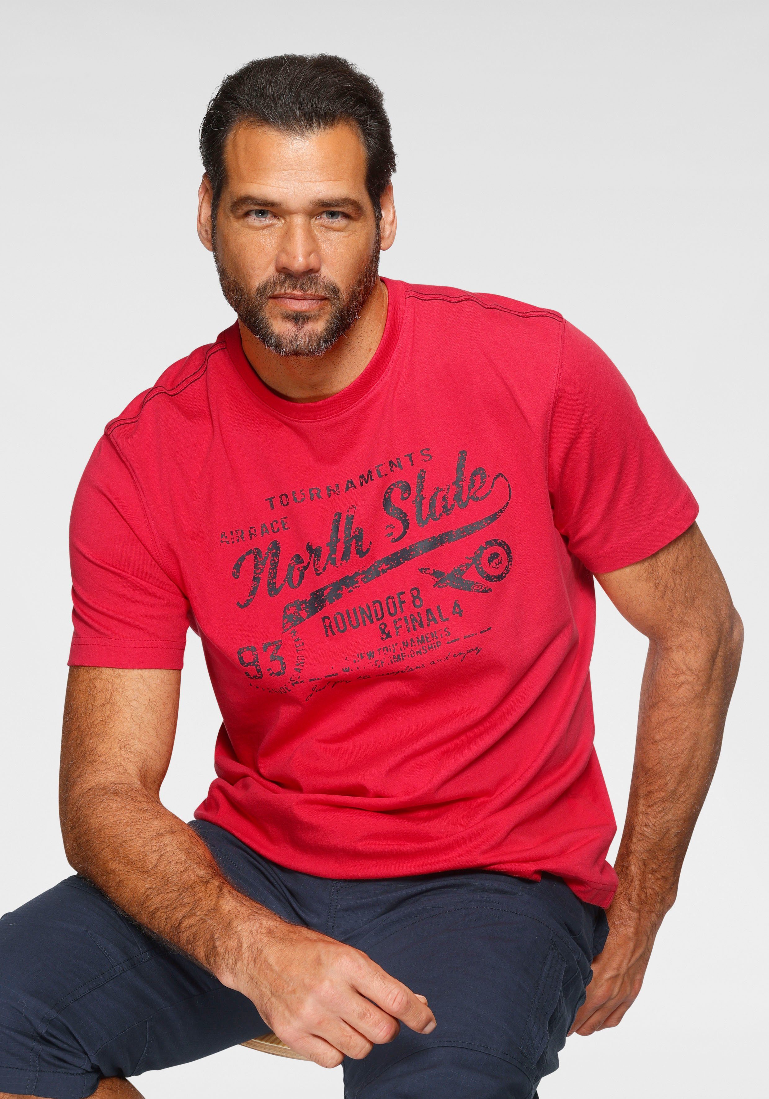 Man's World T-shirt Korte mouwen, bedrukt, ronde hals, van single jersey