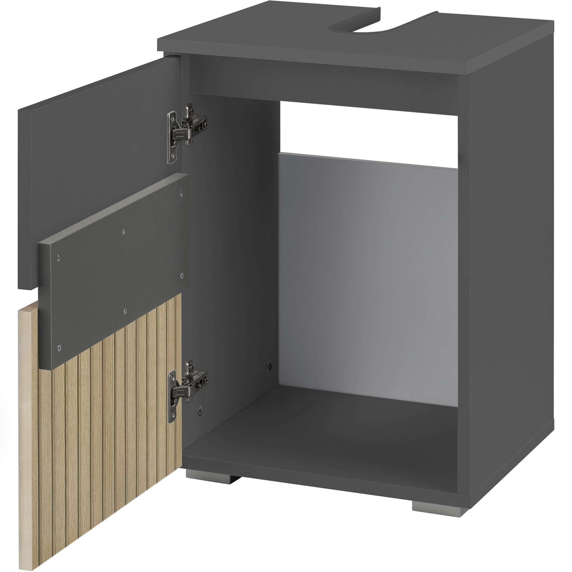 Home affaire Wastafelonderkast Wisla Siphonaansluiting, breedte 40 cm, hoogte 55 cm