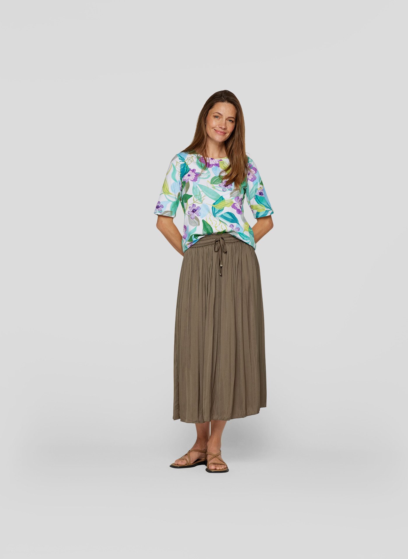 Rabe Shirt met korte mouwen met een bloemmotief