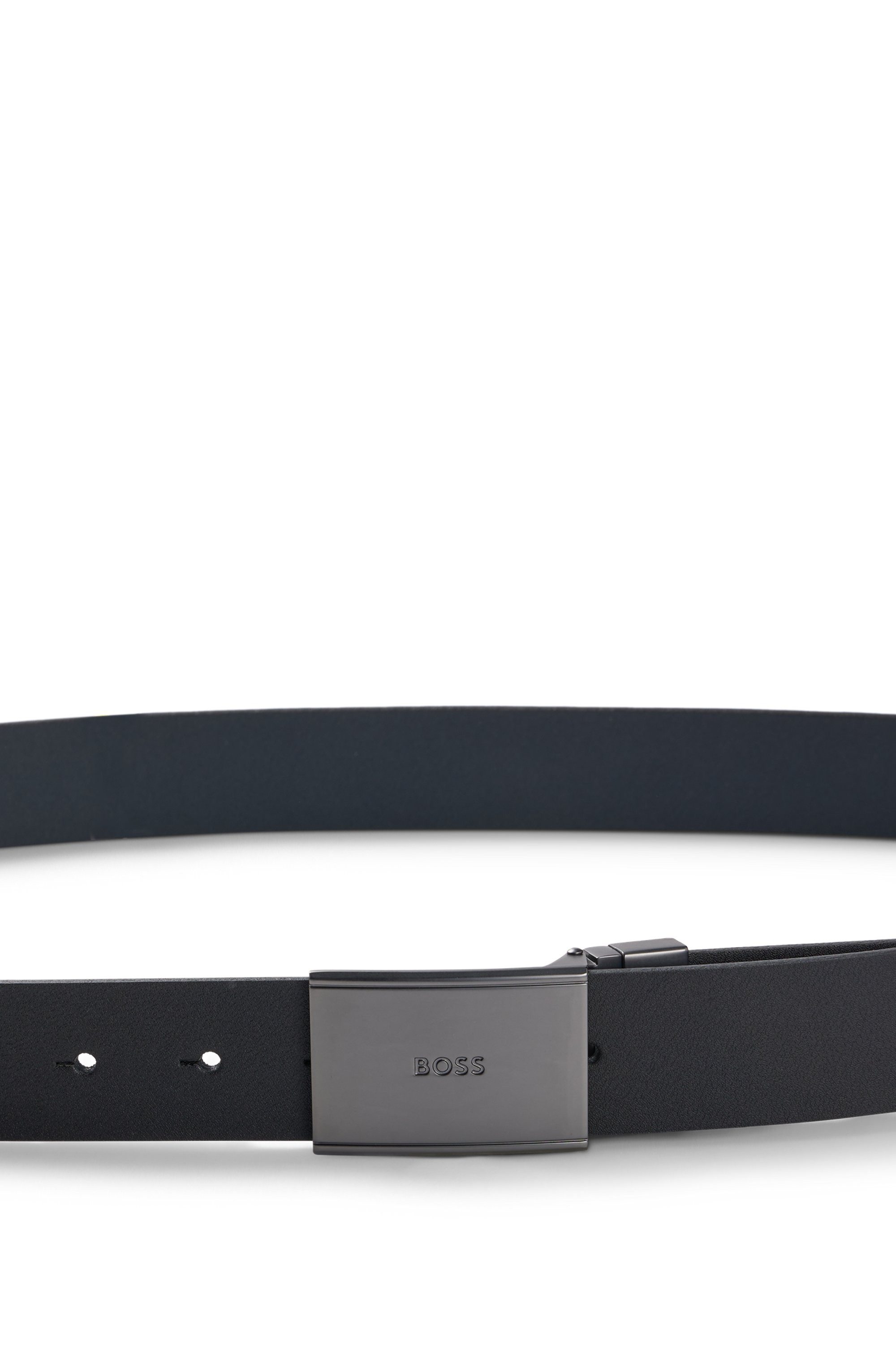 Boss Leren riem Onesize omkeerbare riem met pin- en koppelgesp (1 stuk)