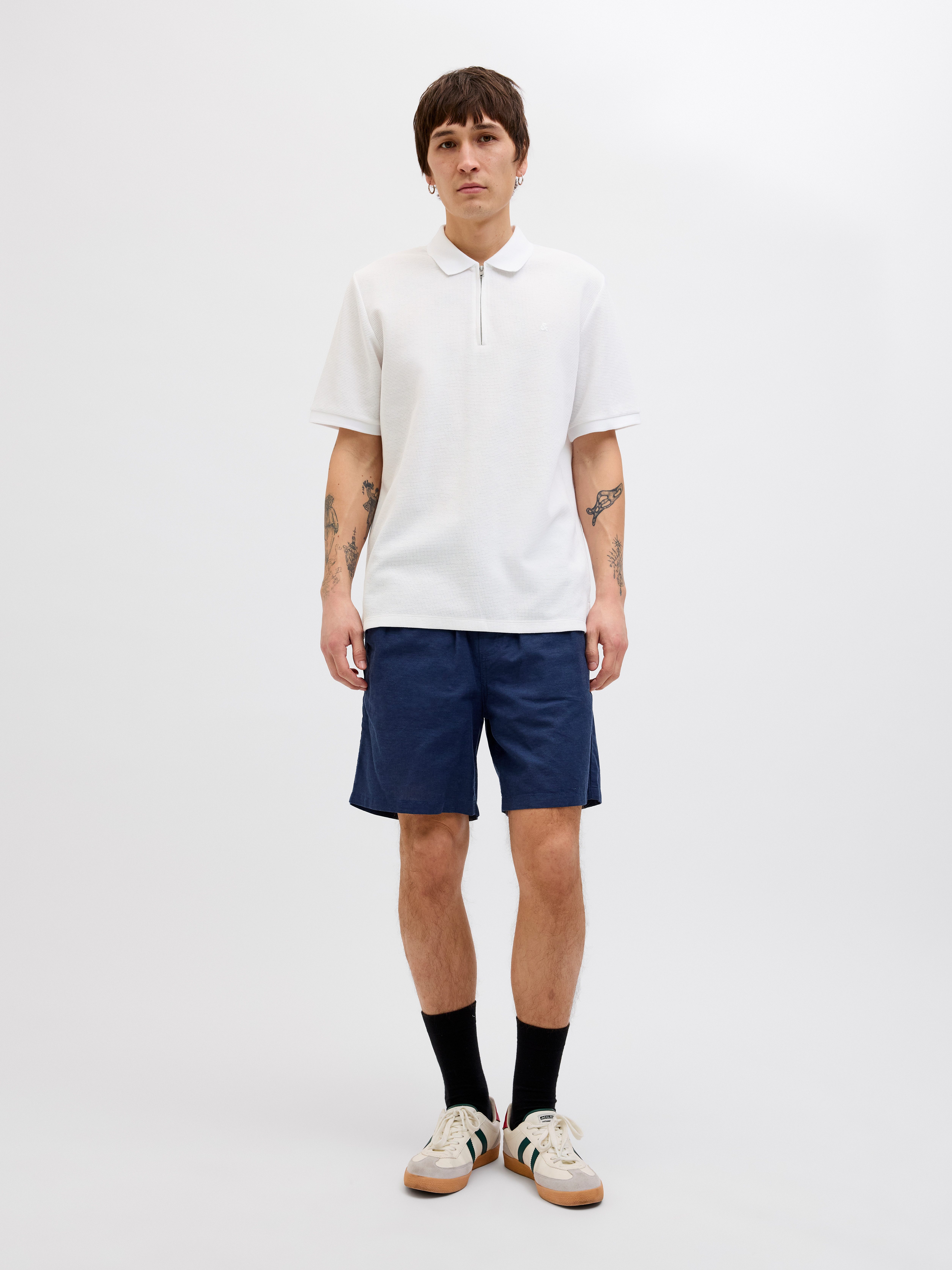 Jack & Jones Poloshirt JJEAUSTIN ZIP POLO SS NOOS