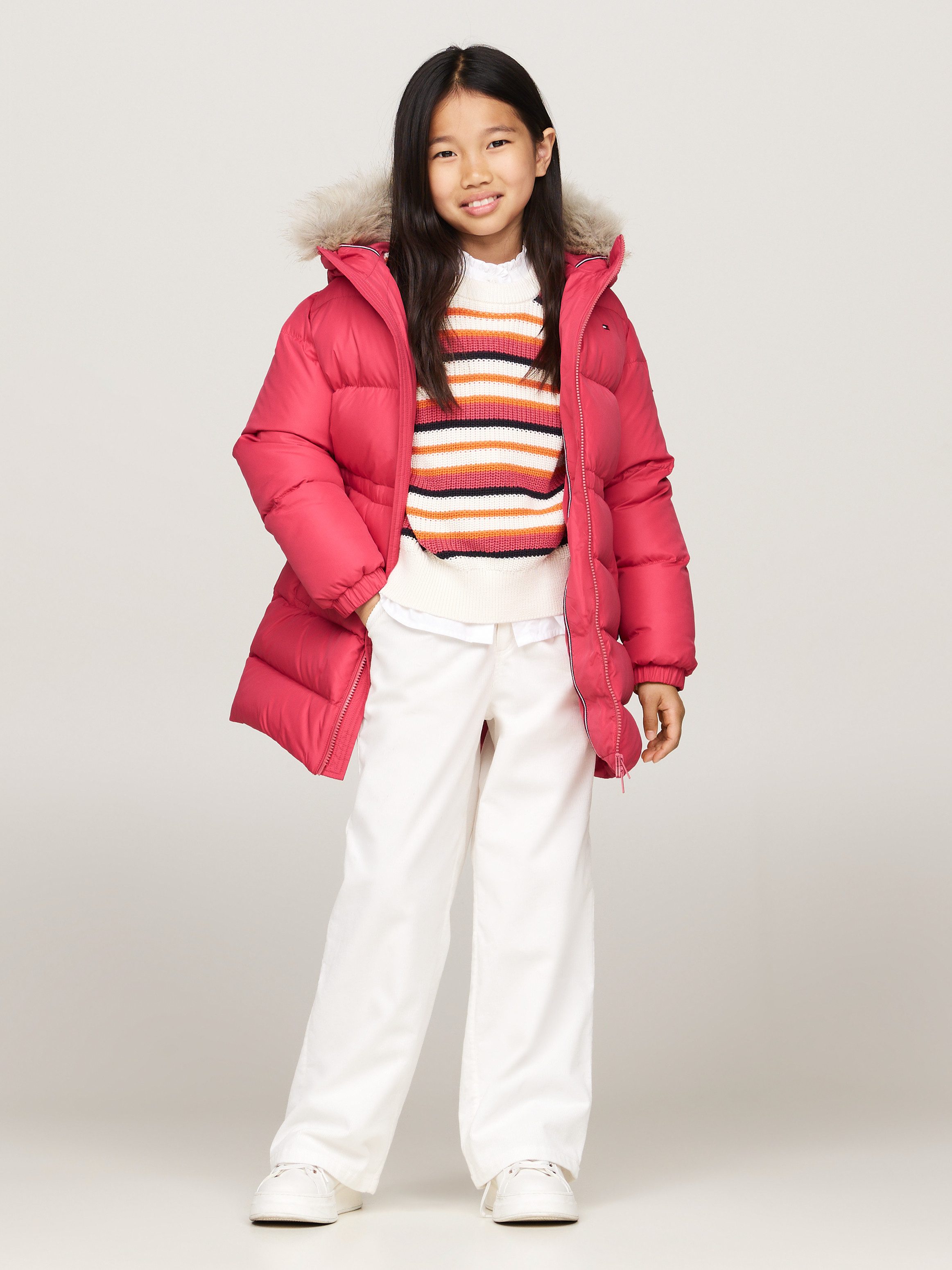 Tommy Hilfiger Gewatteerde jas LONG WAISTED DOWN JACKET