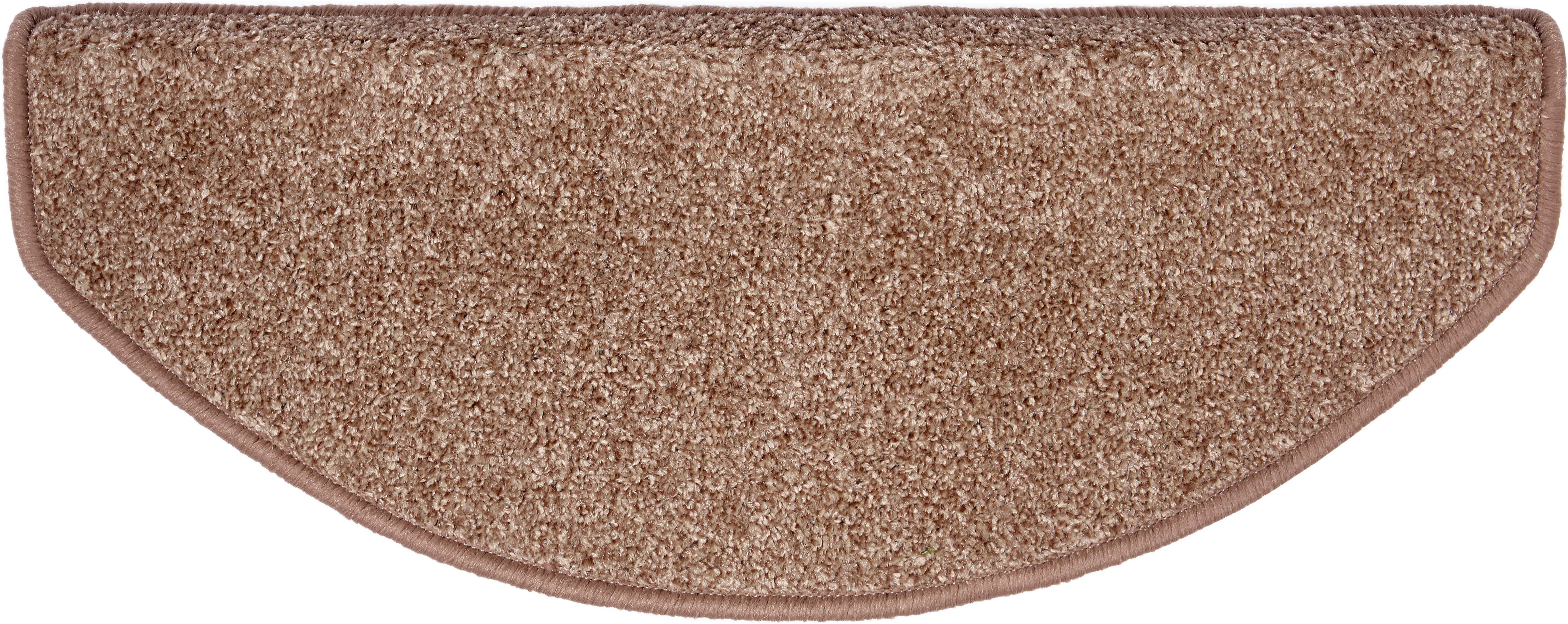 Hanse Home Exclusiv Tredemat Liberty Uni, robuust, volle kleuren, mêlee, trap, afgehecht, 15-delige set
