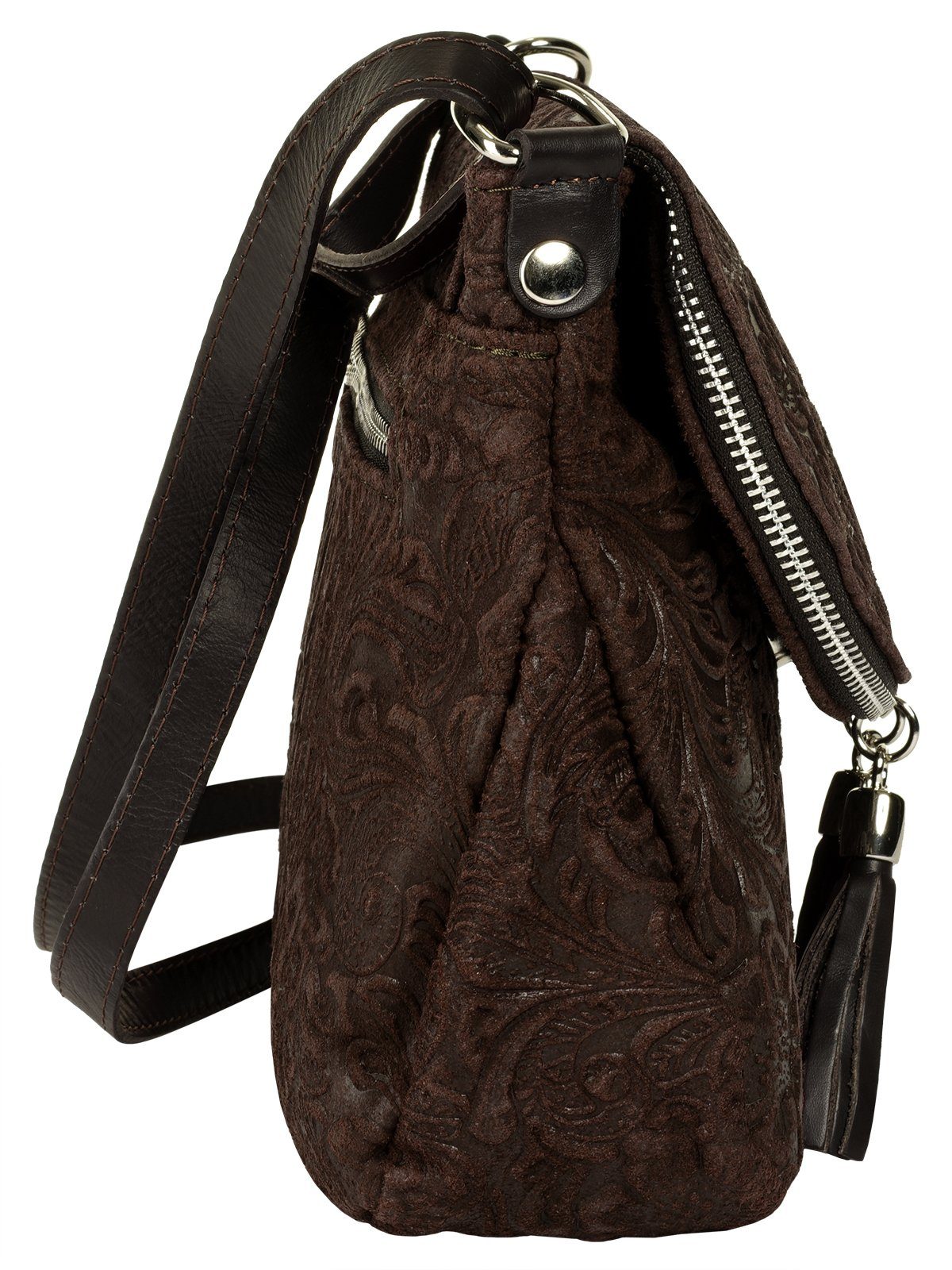 Samantha Look Schoudertas echt leer, made in italy