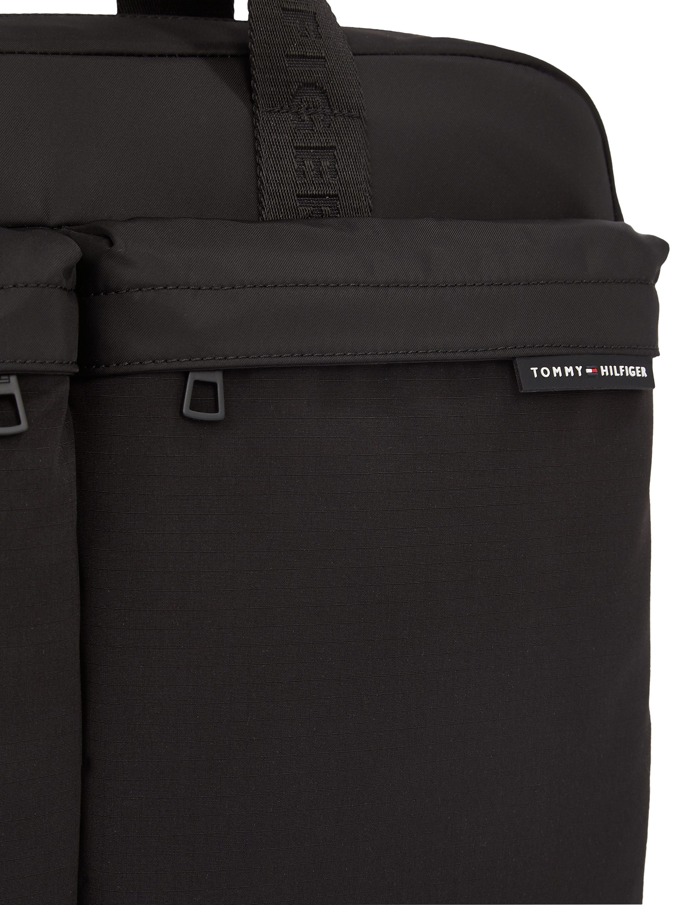 Tommy Hilfiger Laptoptas TH ELEMENT REPREVE COMPUTER BAG , heren messenger bag, handtas, schoudertas met rits