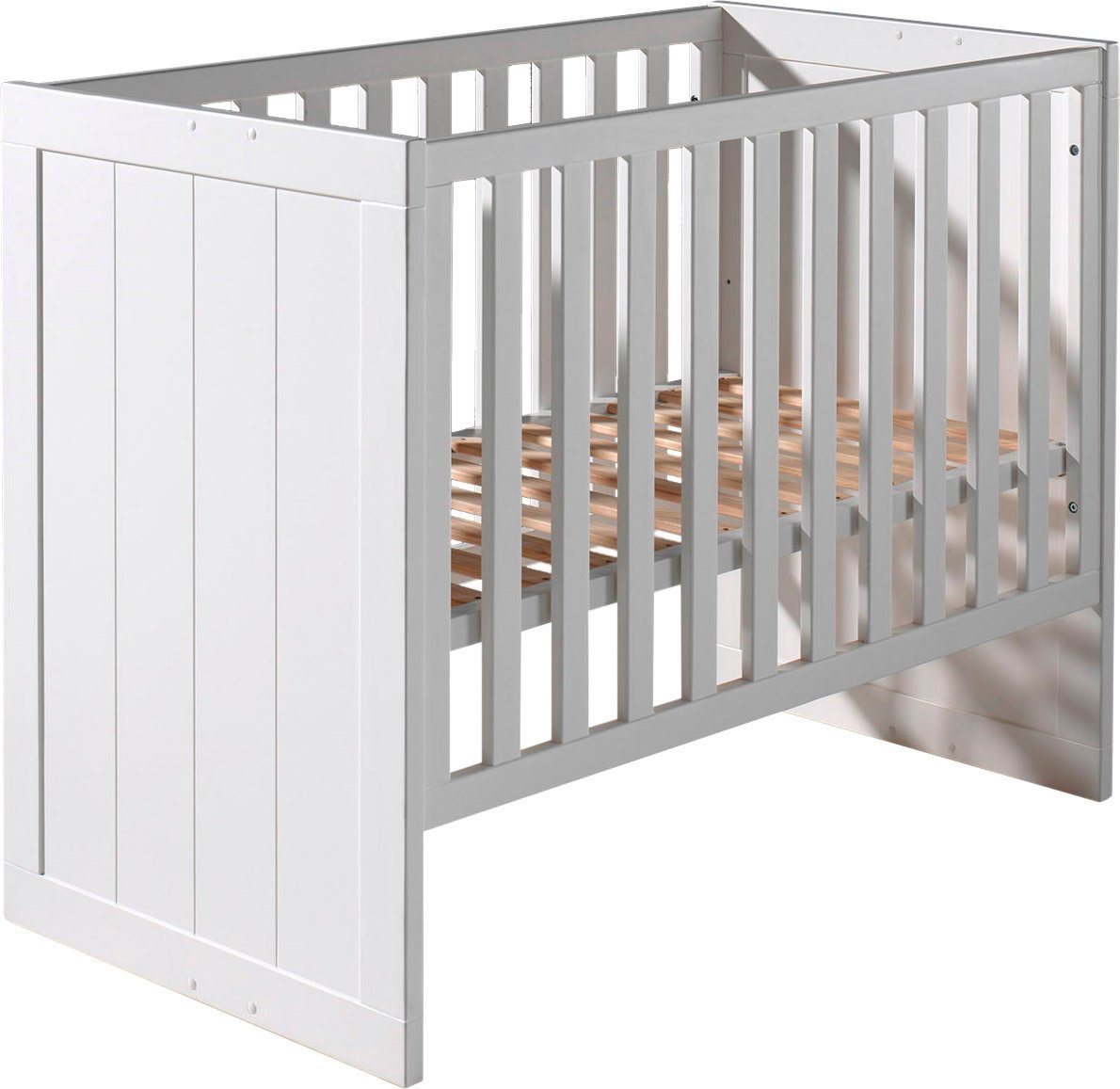 Vipack Ledikantje met ligoppervlak 60 x 120 cm wit gelakt babybedden wit