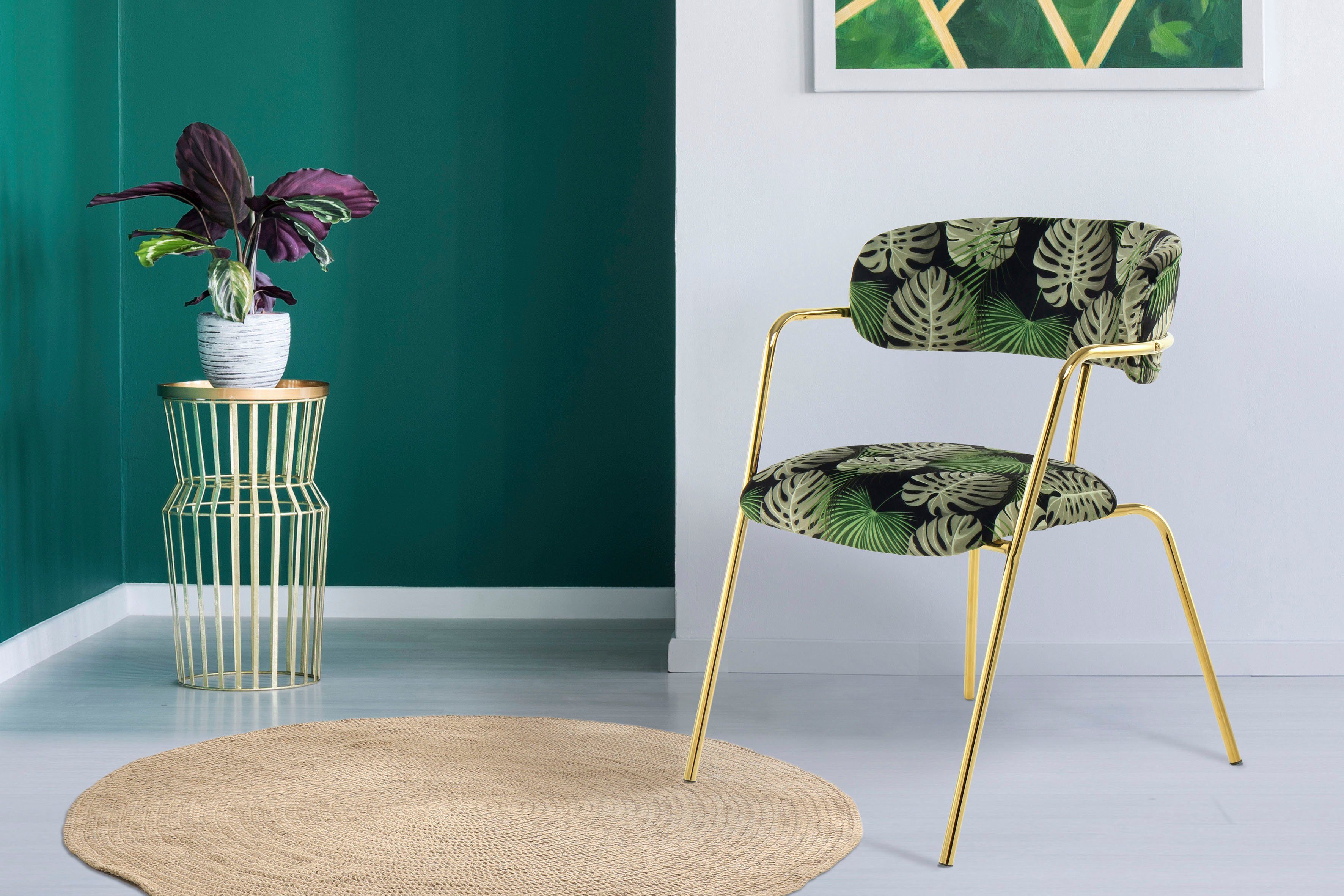 Kayoom Stoel Forest 625 2-delige set, fluweelzachte bekleding met hoog zitcomfort (set, 2 stuks)