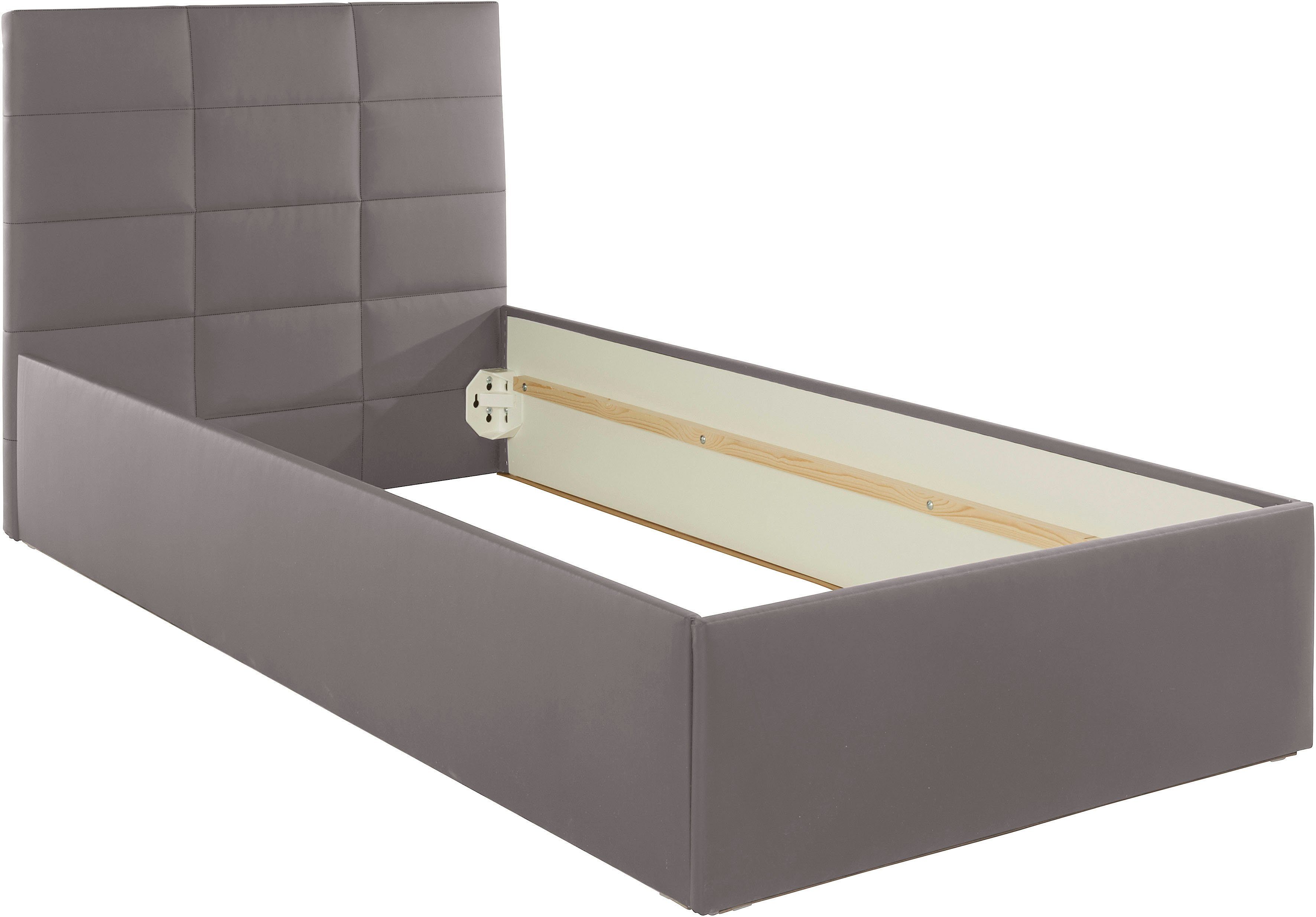 Westfalia Polsterbetten Gestoffeerd bed met bedkist bij uitvoering met matras, in 2 hoogten
