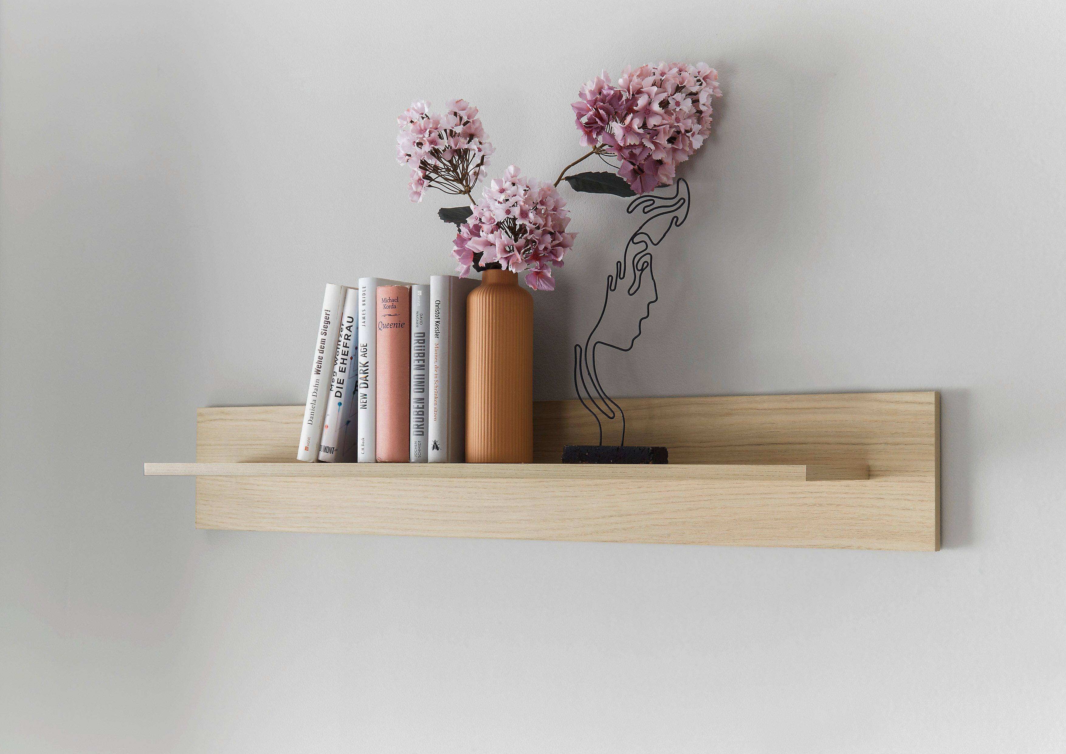 INOSIGN Wandplank Torge, wandplank, wandhouder, hangrek, decoratierek scandinavisch design, opbergruimte, voor kleine ruimtes, breedte 107 cm (1 stuk)
