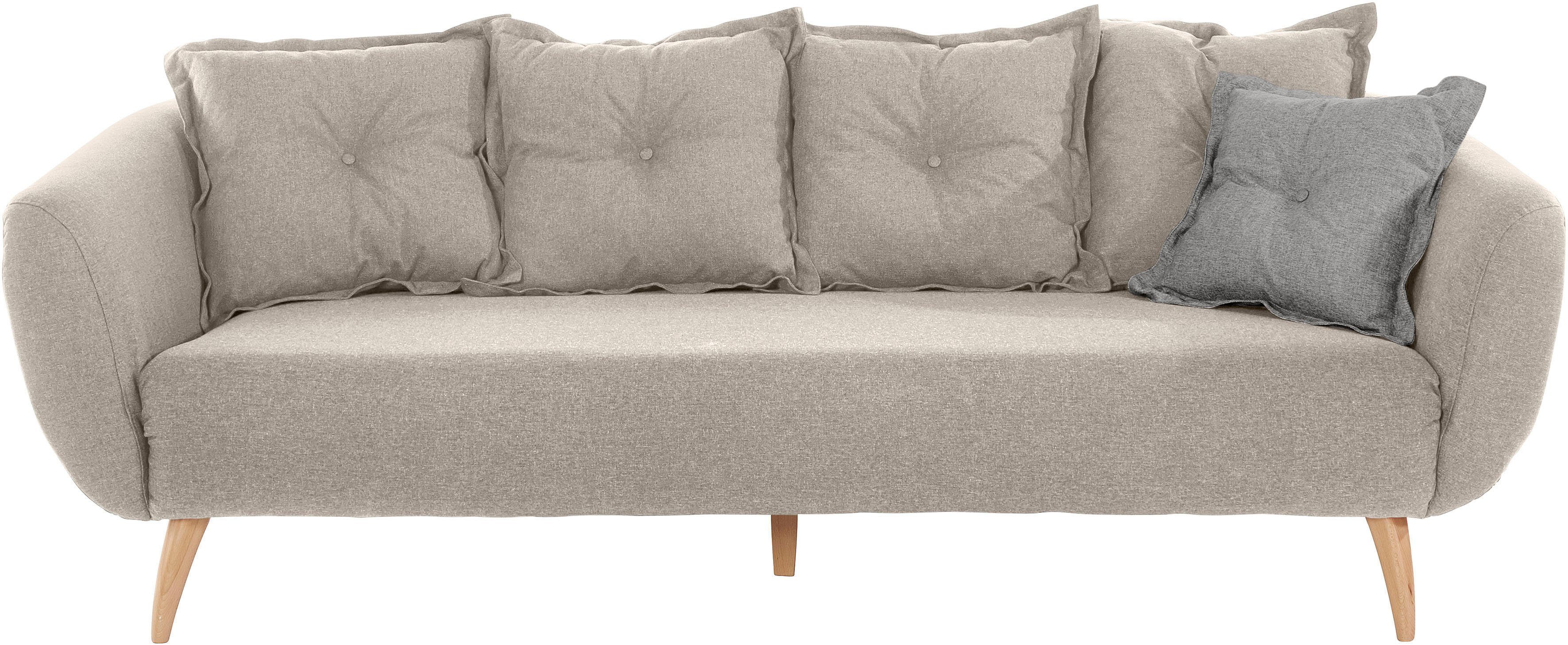 Home affaire 3-zitsbank Baggio modern en romantisch design, comfortabel