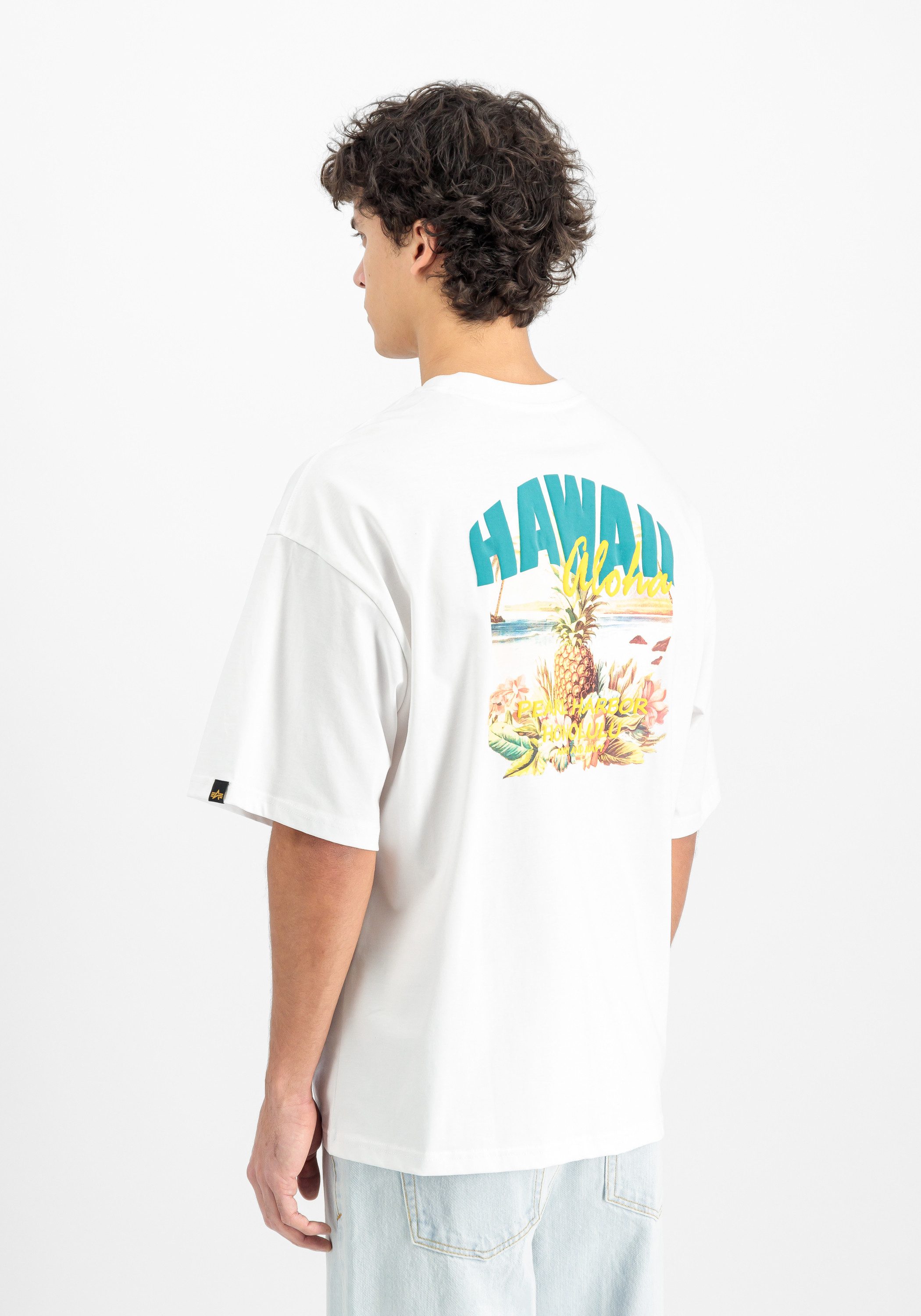Alpha Industries T-shirt Alpha Industries Men - T-Shirts Hawaii Aloha Backprint T-Shirt
