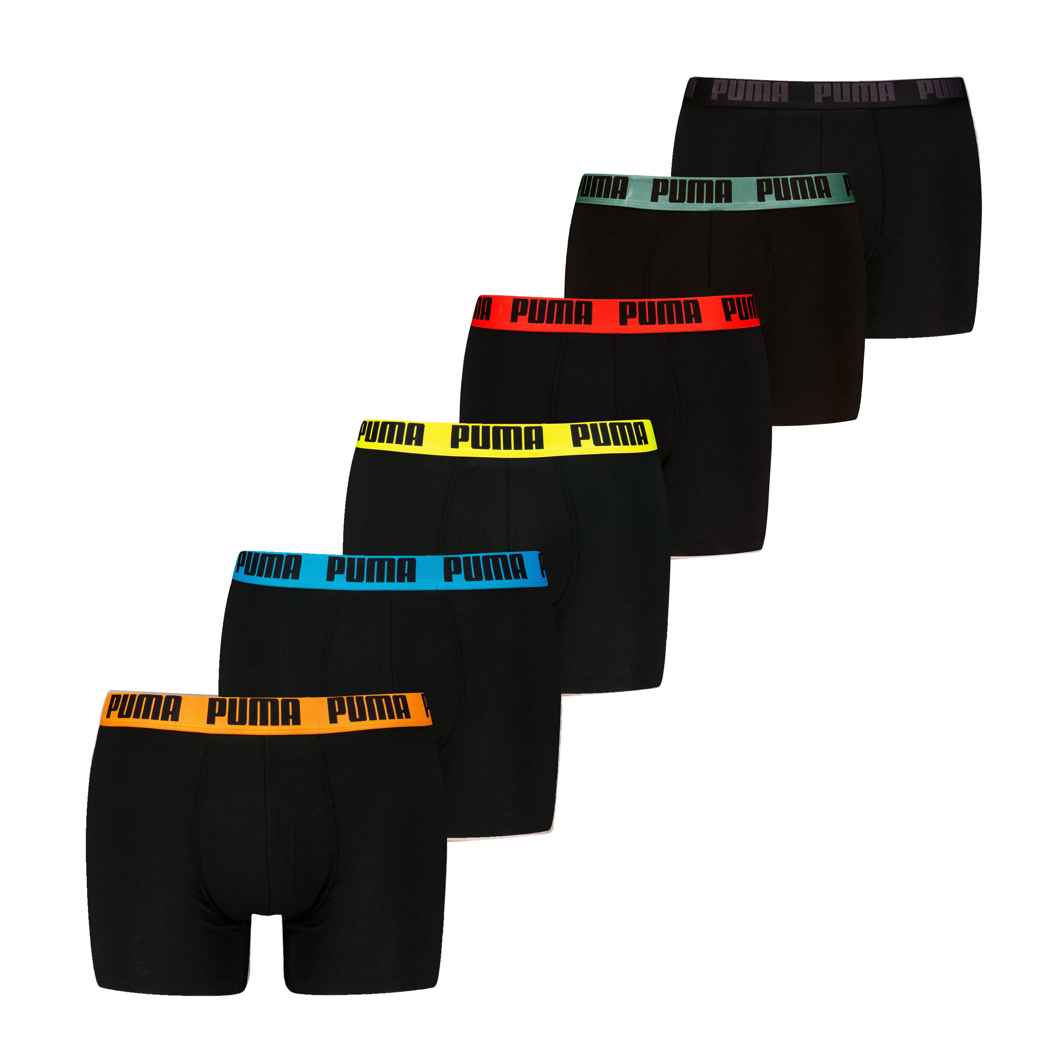 PUMA Boxershort met elastische logoband (Set van 6)