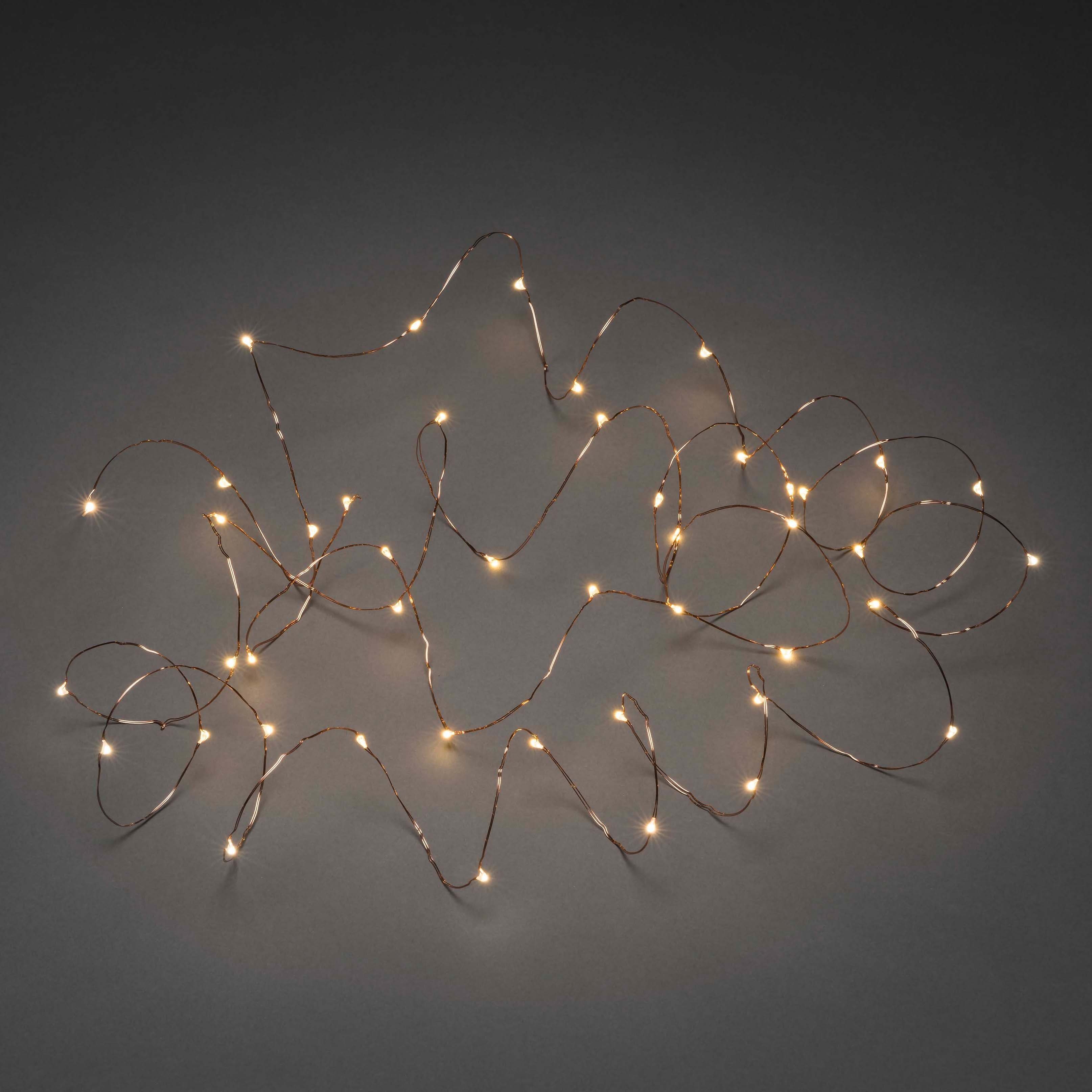 KONSTSMIDE Led-lichtsnoer Kerstversiering buiten Led-lichtketting druppelvormig, 100 amberkleurige dioden (1 stuk)