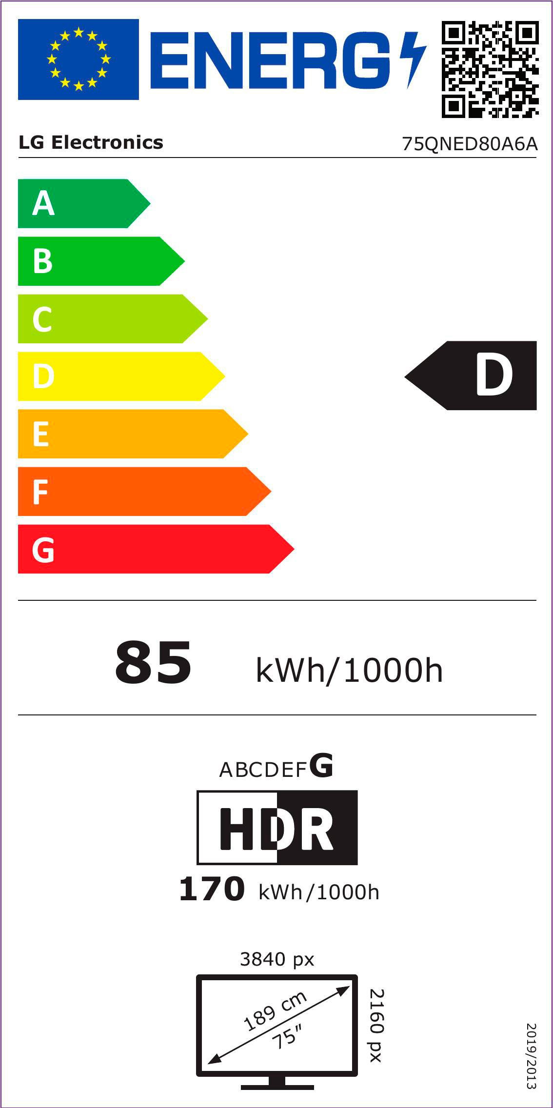 LG QNED-tv 75QNED80A6A