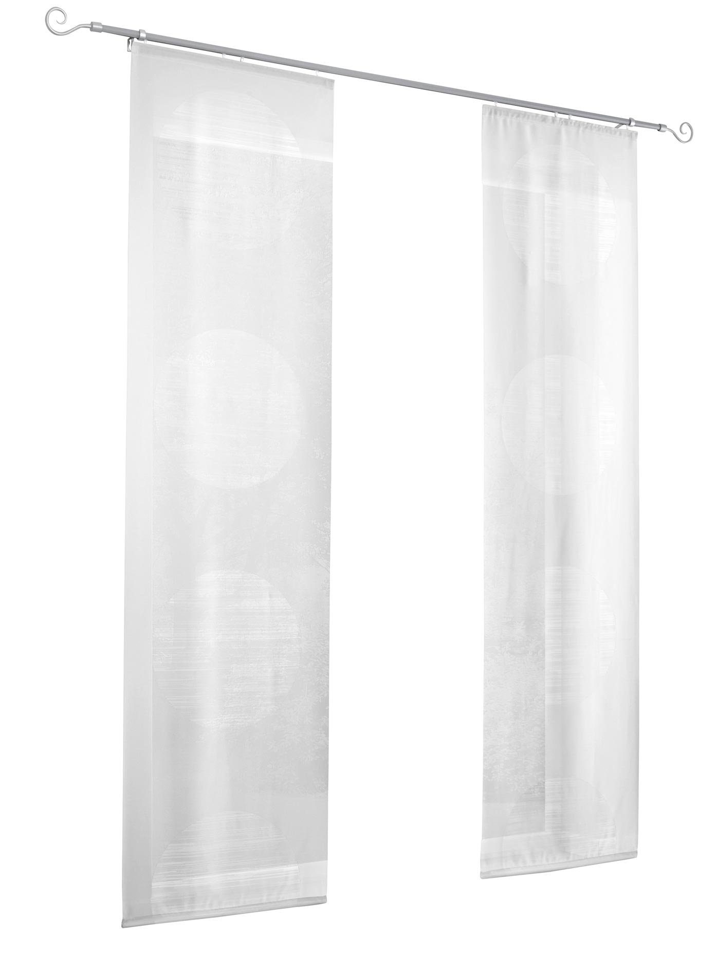 heine home Paneelgordijn (1 stuk) paneelgordijnen maat 60 cm x 175 cm wit