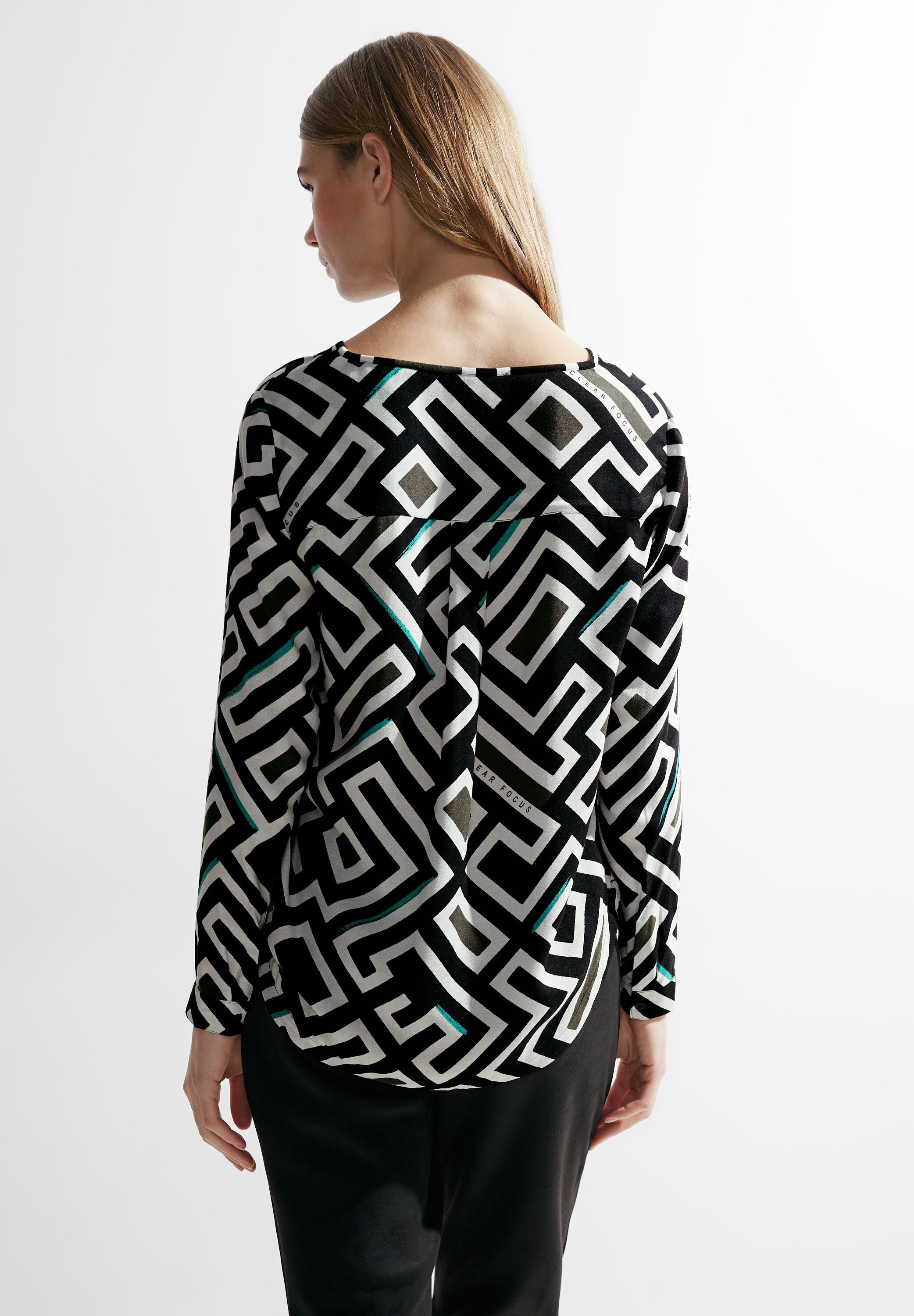 Cecil Blouse met lange mouwen met all-over print