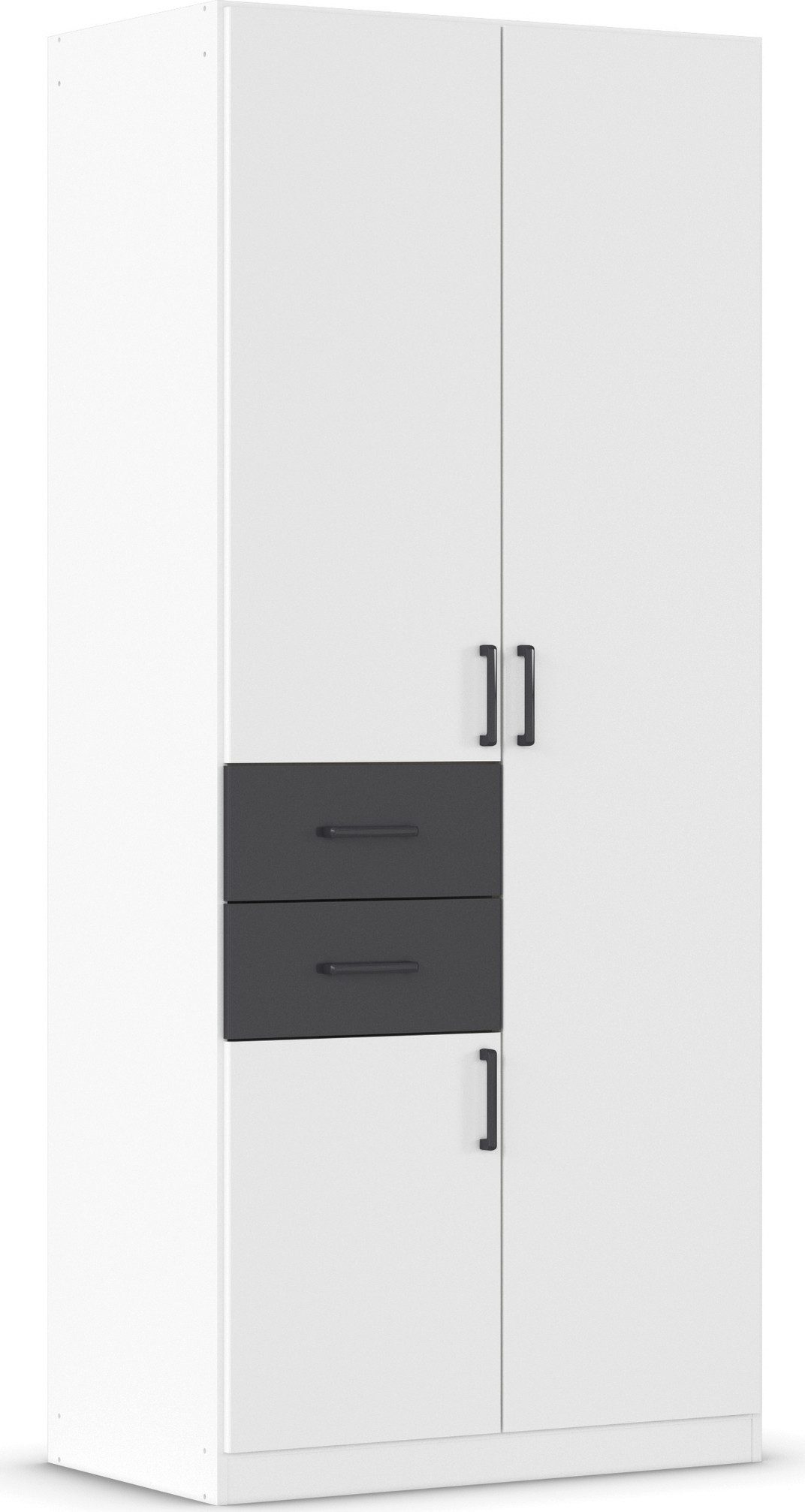 rauch Draaideurkast Kledingkast kast garderobe MAIKA met decor-front 2 lades, in verschillende breedtes, hoogtes, kleuren, made in germany