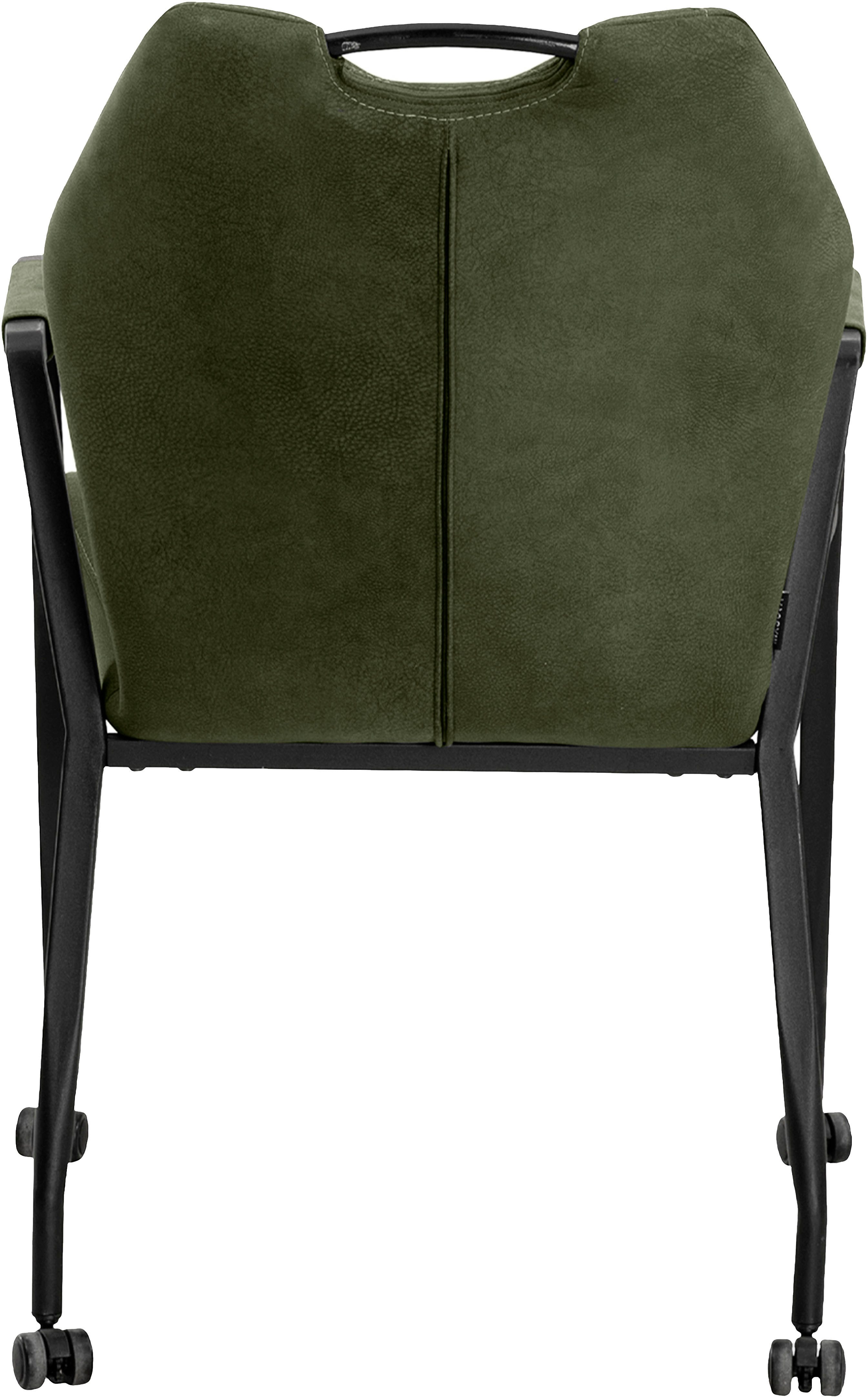 OMG Design Stoel met armleuningen Point Eetkamerstoel met wielen, bureaustoel (set)