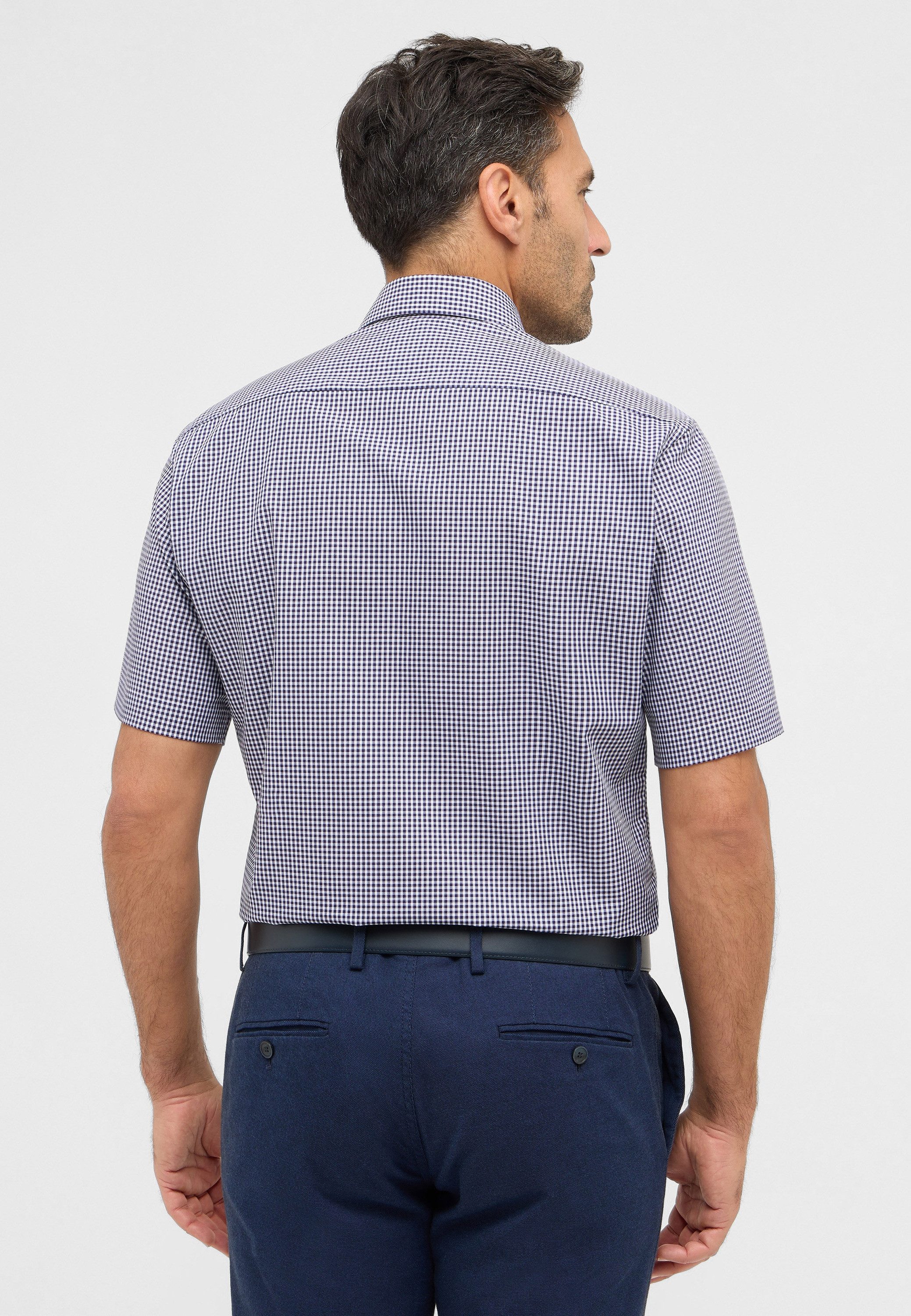 Eterna Overhemd met korte mouwen MODERN FIT NON IRON (strijkvrij)