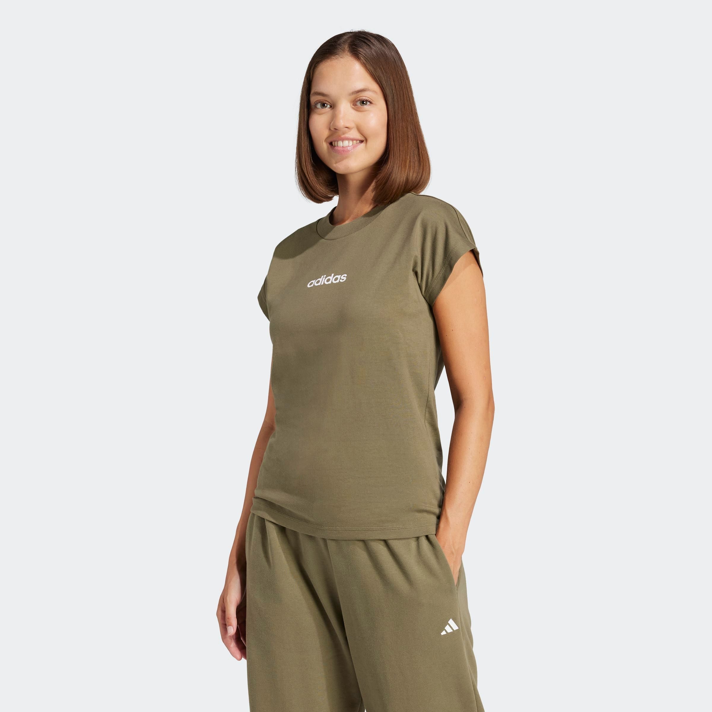 adidas Sportswear T-shirt W LIN SJ T Basic T-shirt van zacht materiaal