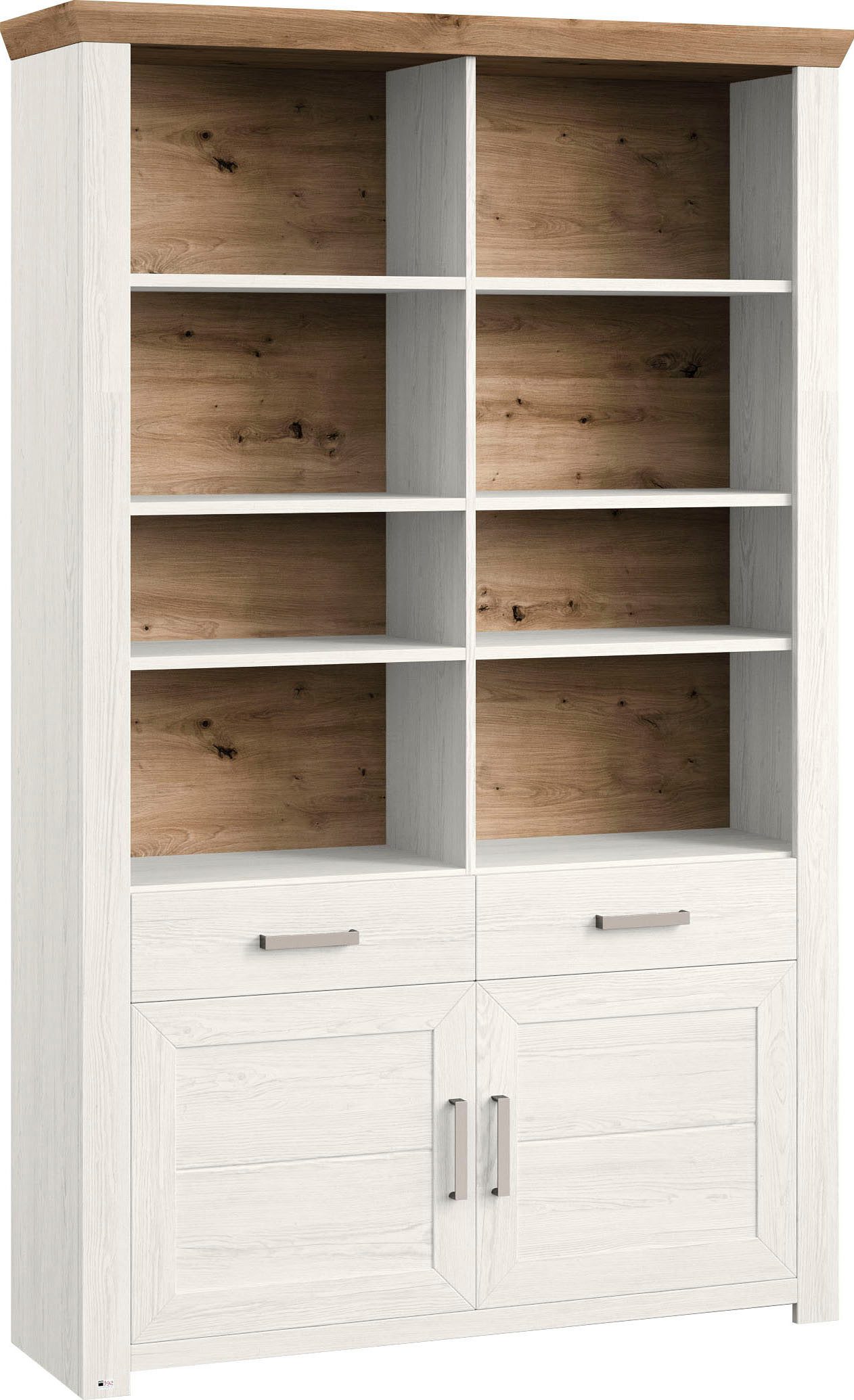 set one by Musterring Ordnerrek York open ontwerp, optioneel met verlichting, 3 kleuren, breedte 129 cm