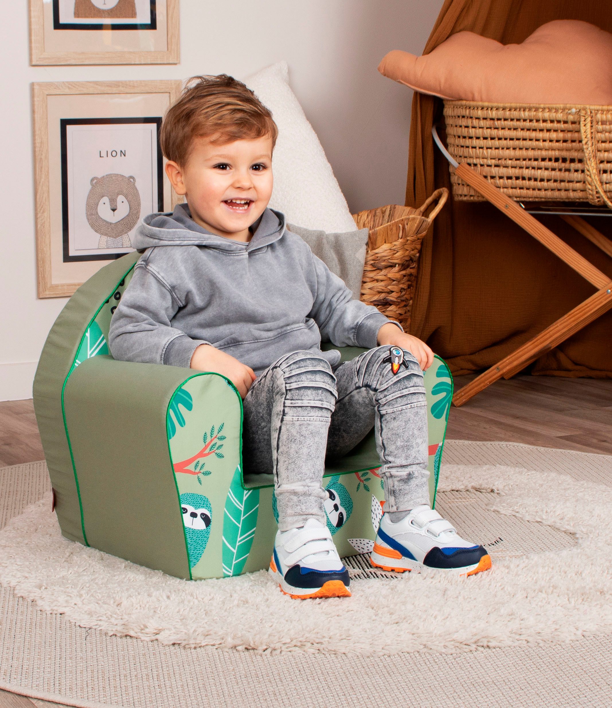 Knorrtoys® Fauteuil Luiaard voor kinderen, made in europe