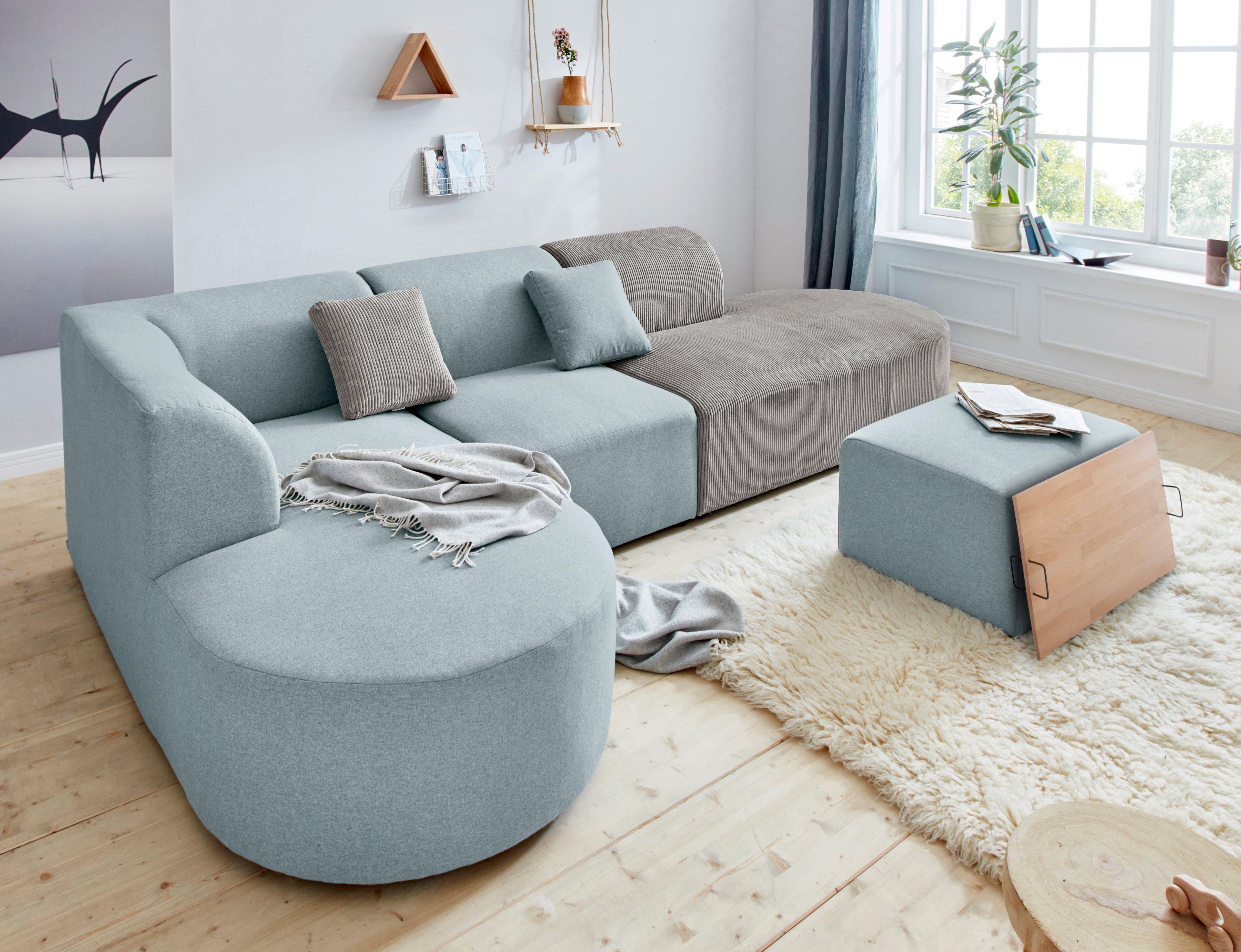 andas Bank-hoekelement Alesund als losse onderdelen of modulair element