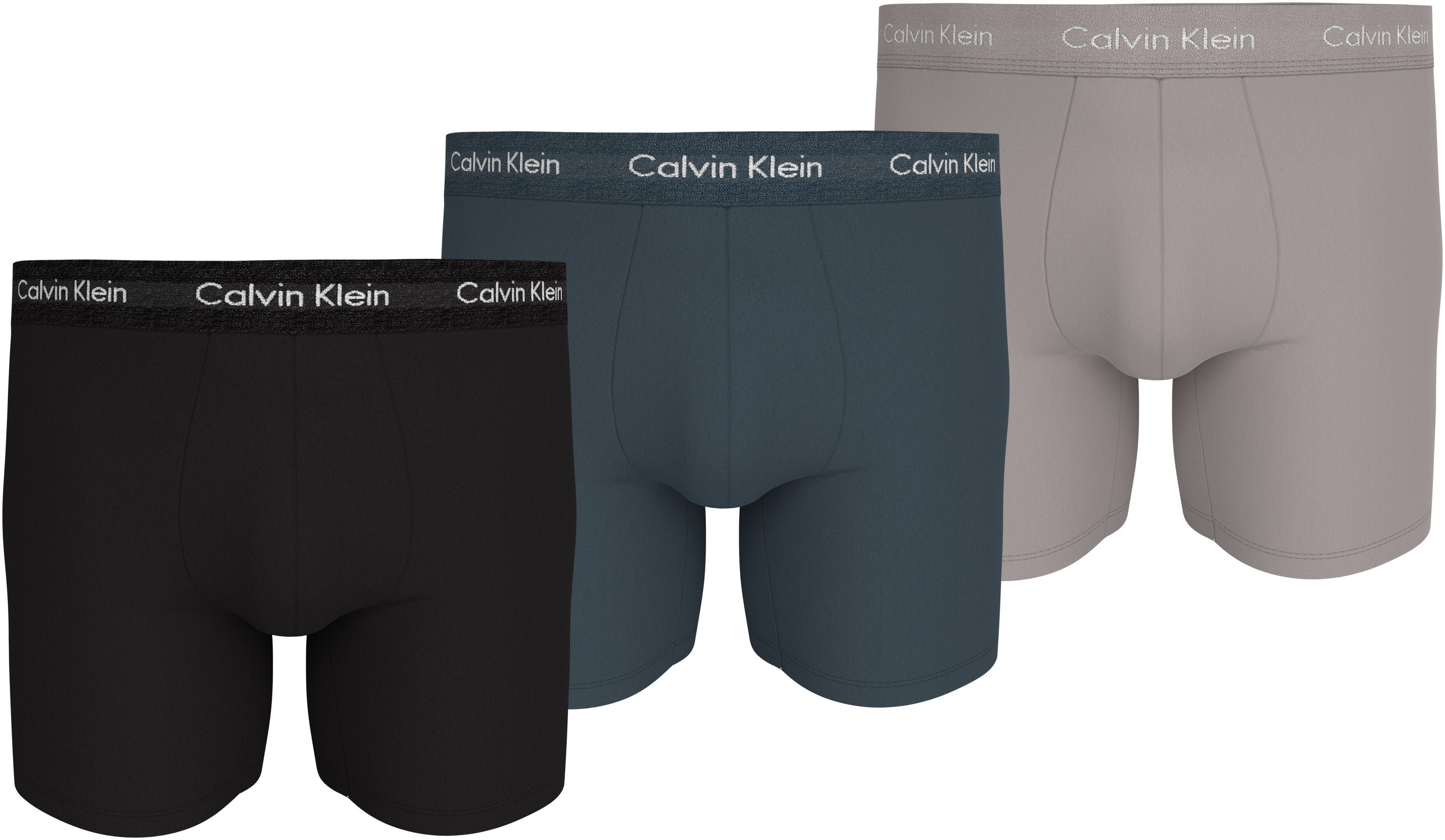 Calvin Klein Boxershort CK lange boxer met langere pijpen (set 3 stuks)