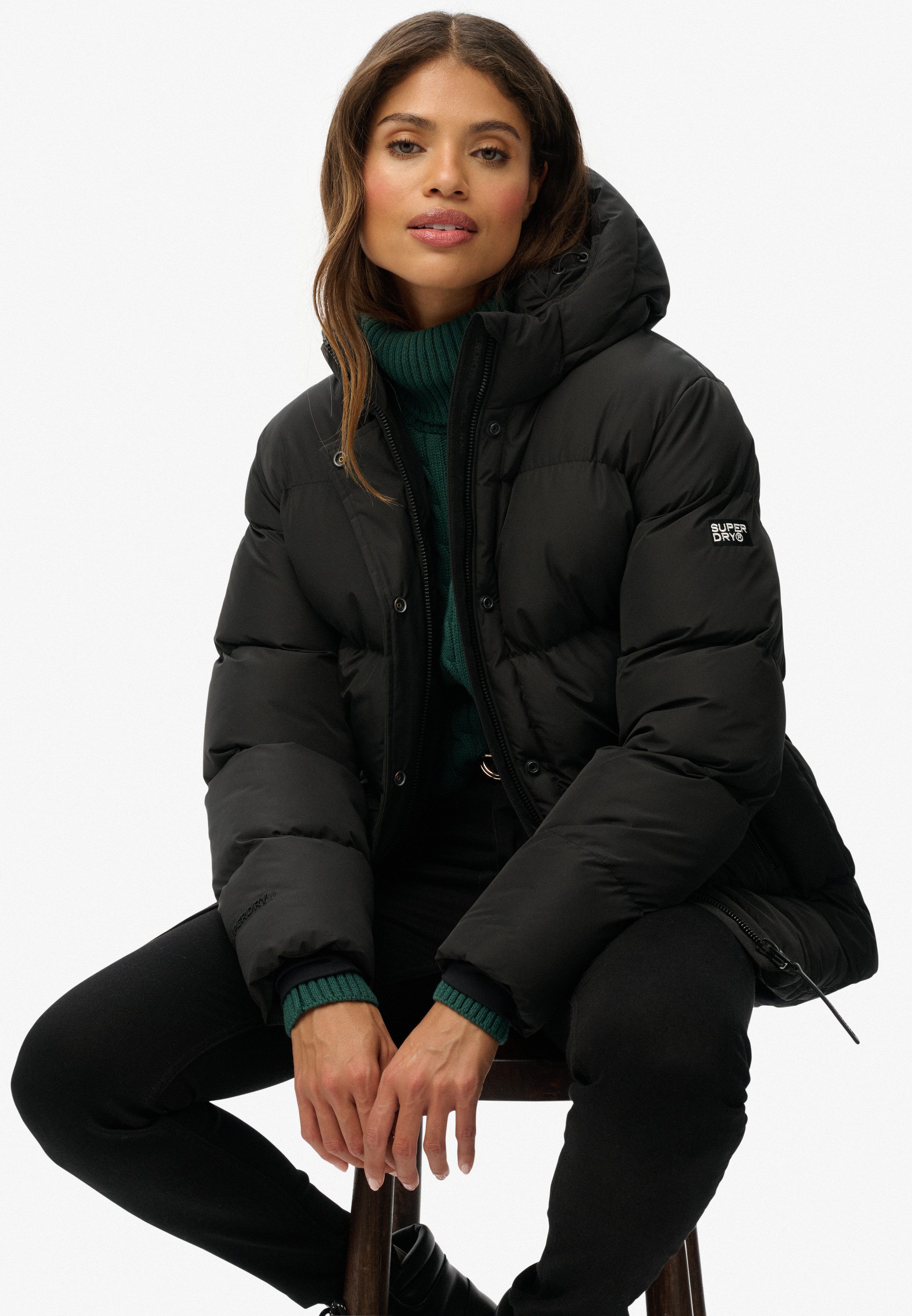 Superdry Gewatteerde jas HOODED 5 BAFFLE SPORTS PUFFER