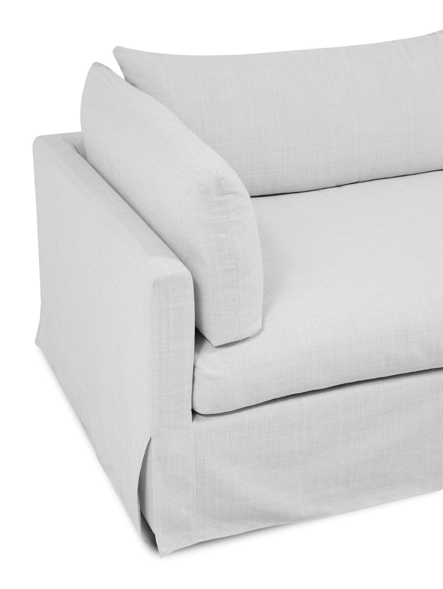 andas 3-zitsbank Joucas, Hoekbank, Breedte 244 cm extra diepe zitting, met vezelbalvulling voor meer zitcomfort (1 stuk)